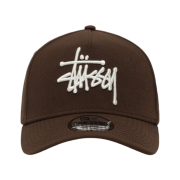 Stussy New Era 9Forty Strapback Brown
