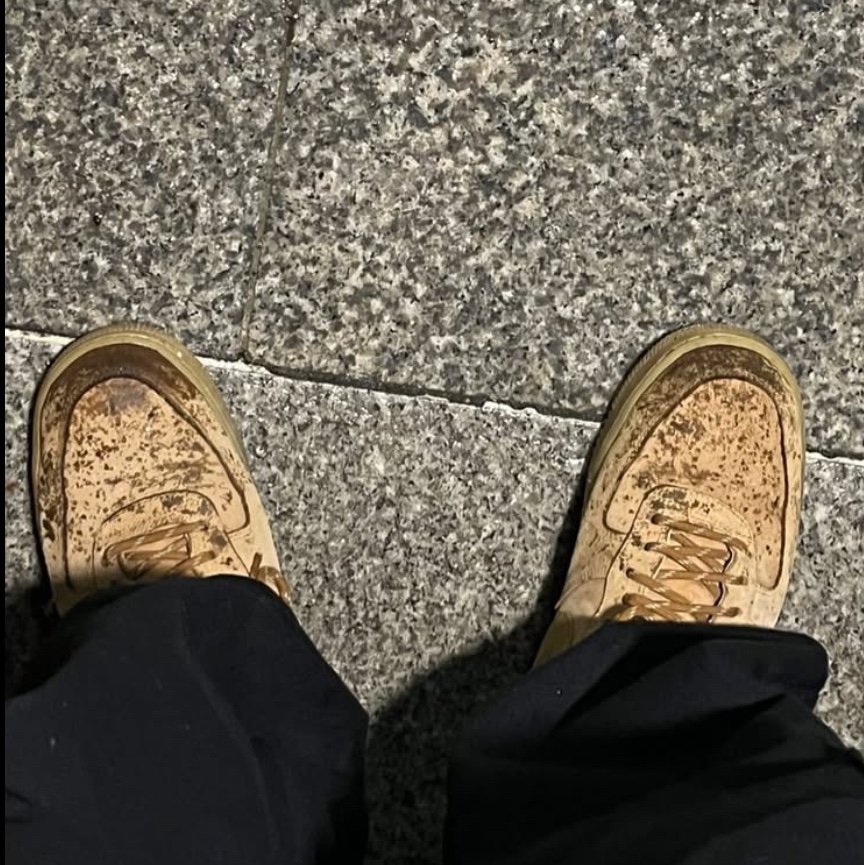 Nike Air Force 1 '07 WB Flax 착용 스타일 - 1
