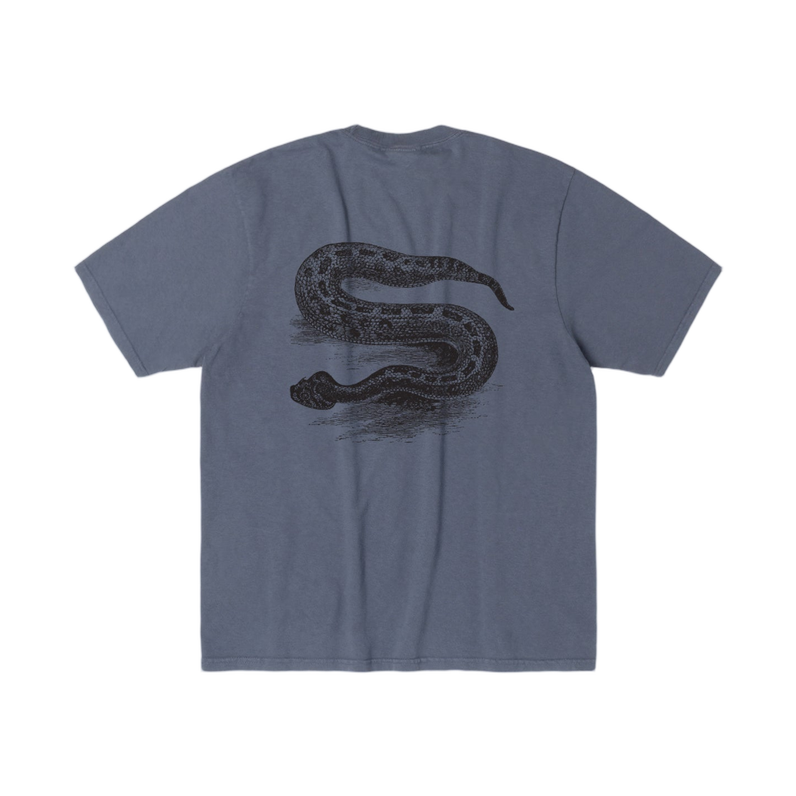 1905126 Stussy Serpent Pigment Dyed T-Shirt Navy