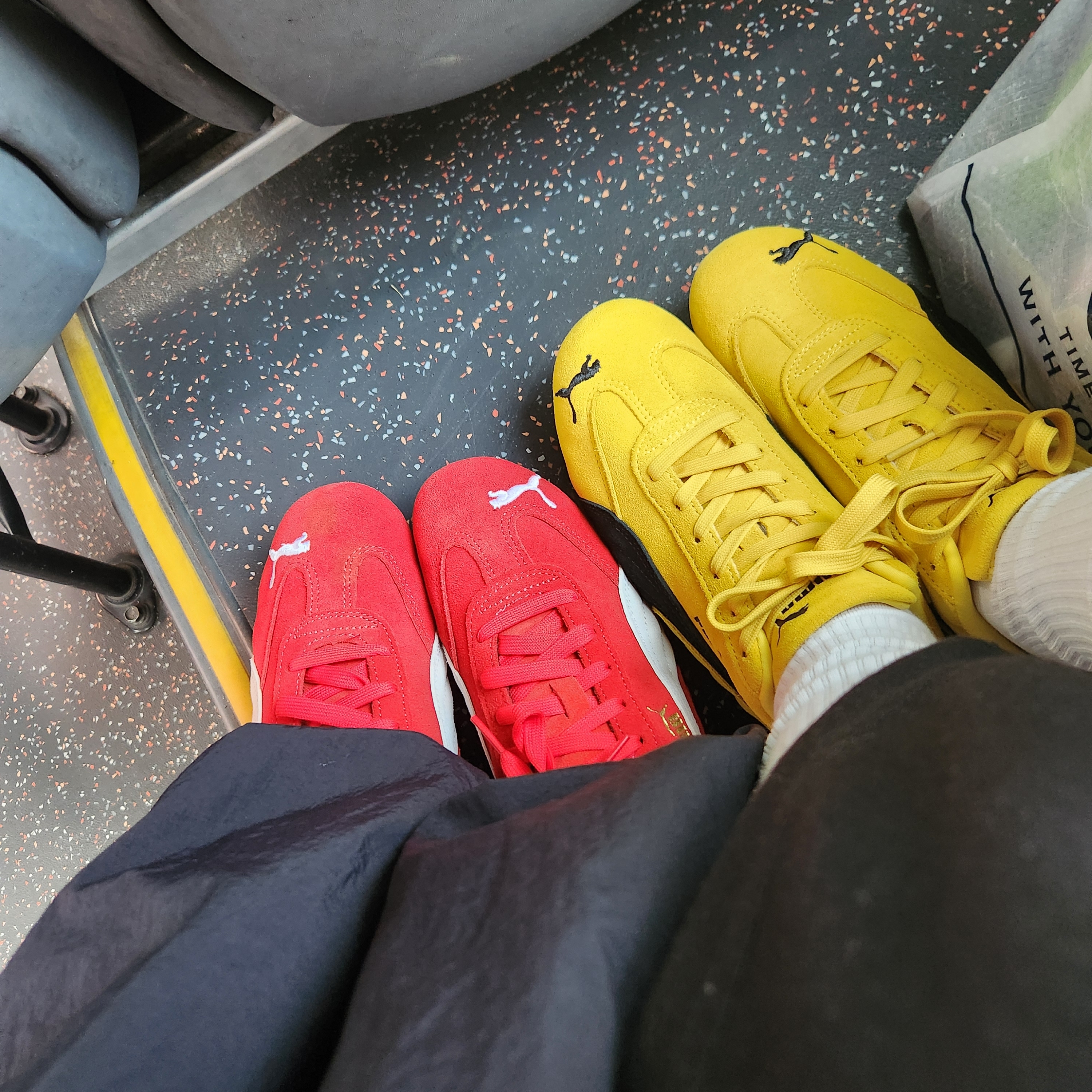 Puma Speedcat OG Red White 착용 스타일 - 1