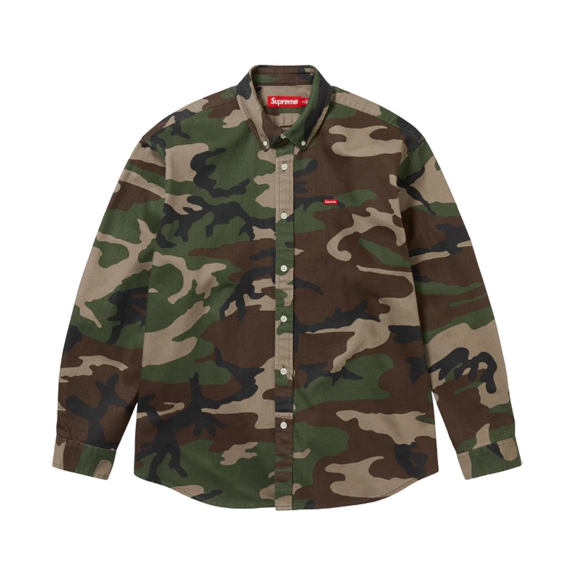 슈프림 스몰 박스 데님 셔츠 우드랜드 카모 - 25FW(Supreme Small Box Denim Shirt Woodland Camo - 25FW)