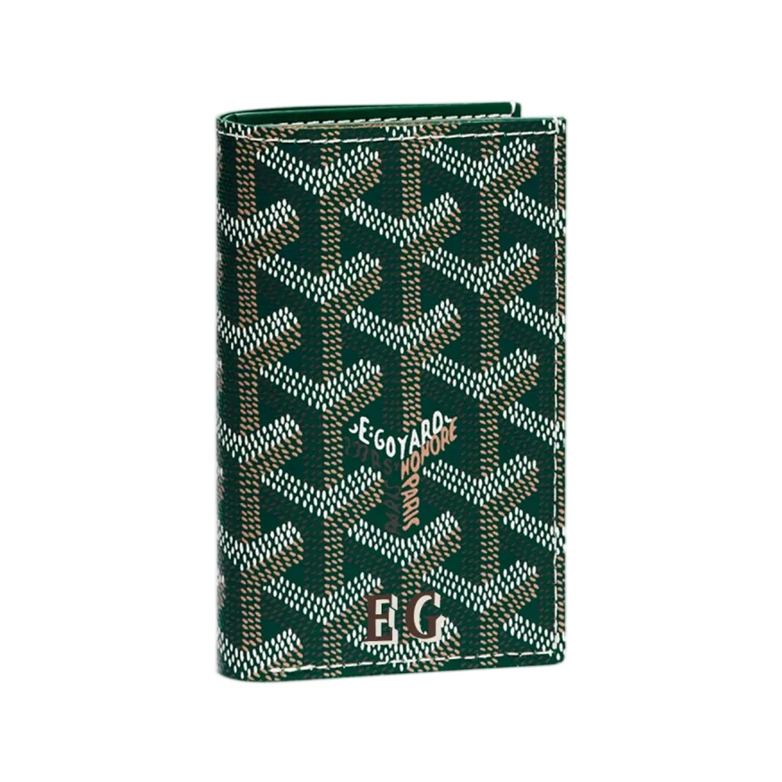 고야드 생피에르 카드 월렛 이니셜 그린(Goyard Saint Pierre Card Wallet Initials Green) - 1
