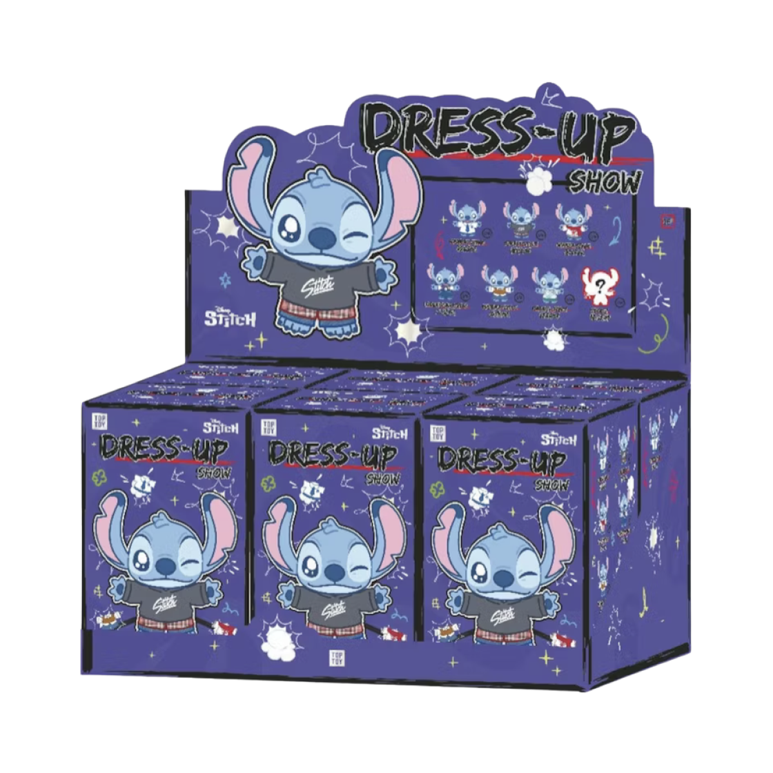 탑 토이 스티치 드레스 업 쇼 시리즈 미개봉 랜덤박스 (6개입)(Top Toy Stitch Dress Up Show Series Sealed Case (6 Blind Boxes))