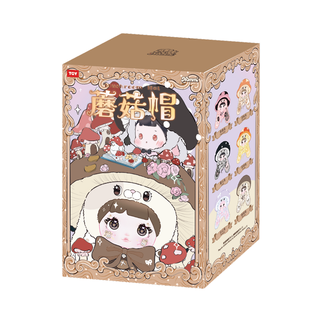 하이 토이 노미 머쉬룸 햇 시리즈 미개봉 랜덤박스 (1개입)(Hi Toy Nommi Mushroom Hat Series Sealed Case (1 Blind Box))