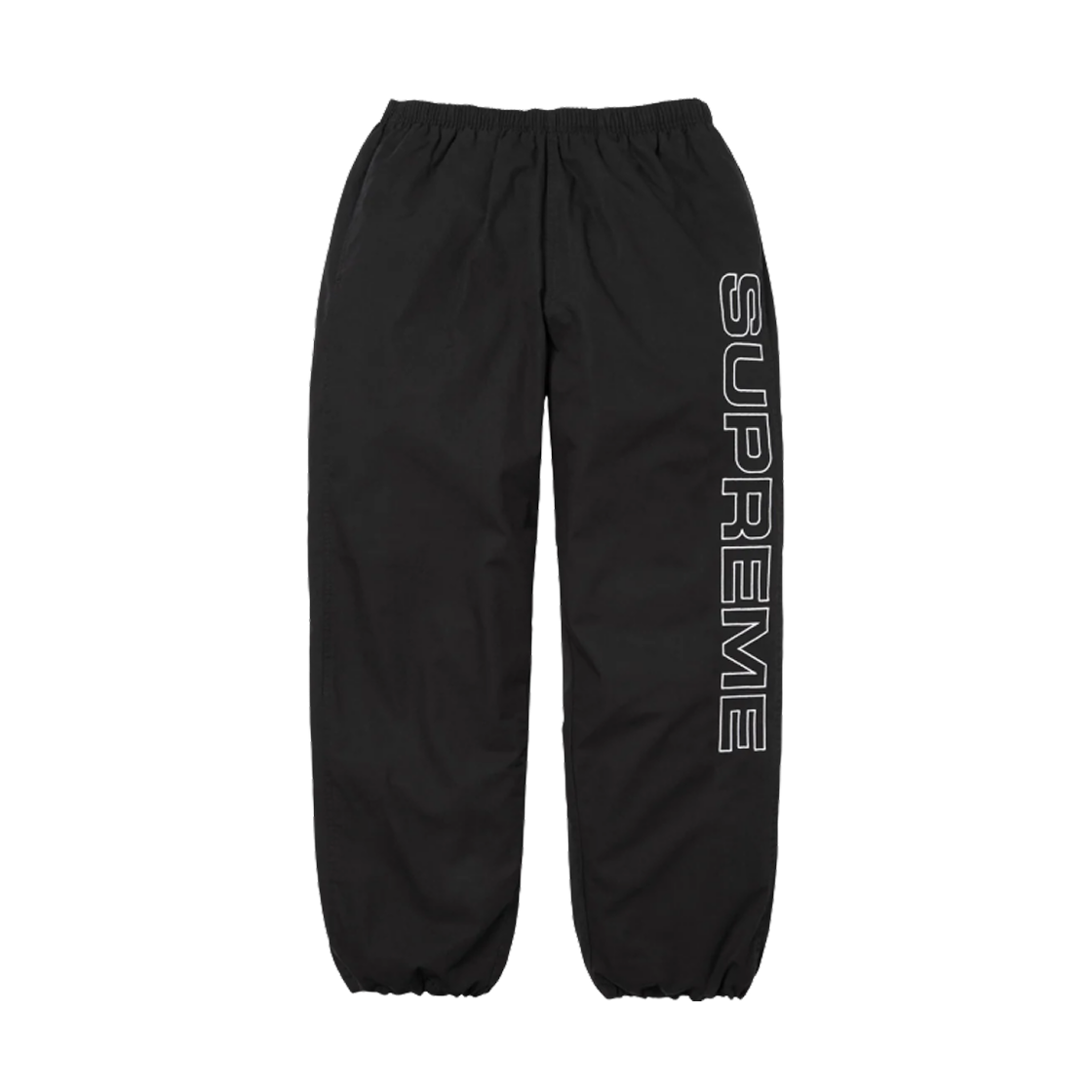 - Supreme Spellout Embroidered Ripstop Track Pants Black - 25FW