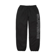 Supreme Spellout Embroidered Ripstop Track Pants Black - 25FW