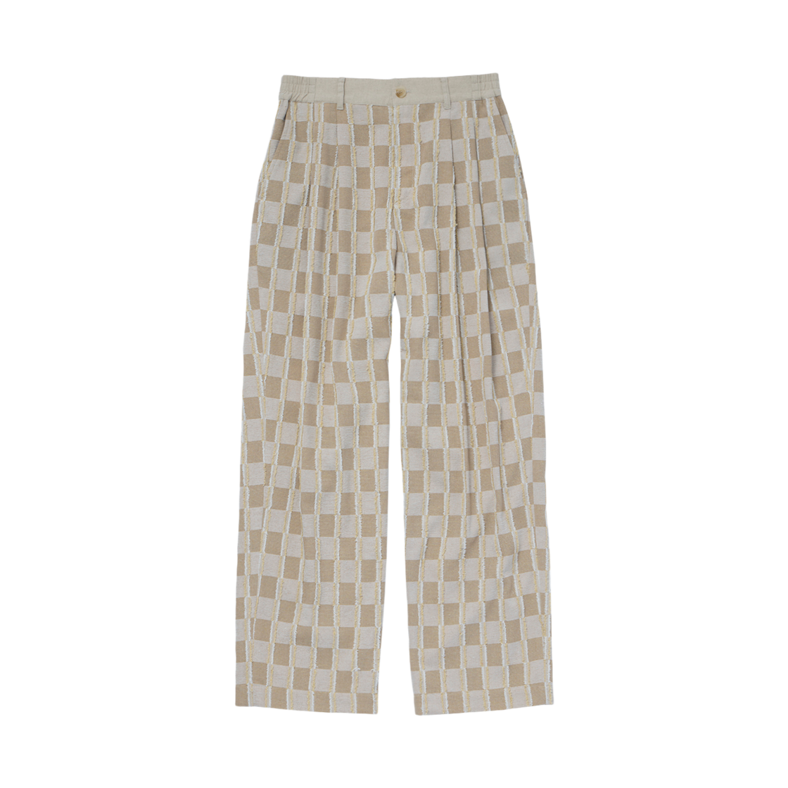 CT-JN02-CP01(BG) COTTE Checkered Pants Beige