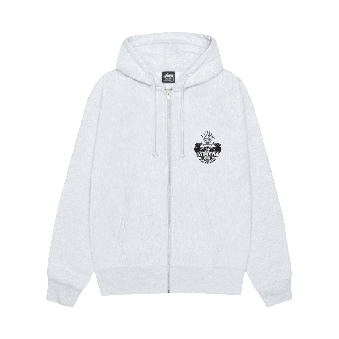 스투시 빌트 투 라스트 후드 집업 애쉬 헤더(Stussy Built To Last Zip Hoodie Ash Heather) - 1