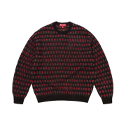 Supreme Flowers Metallic Sweater Black - 25FW