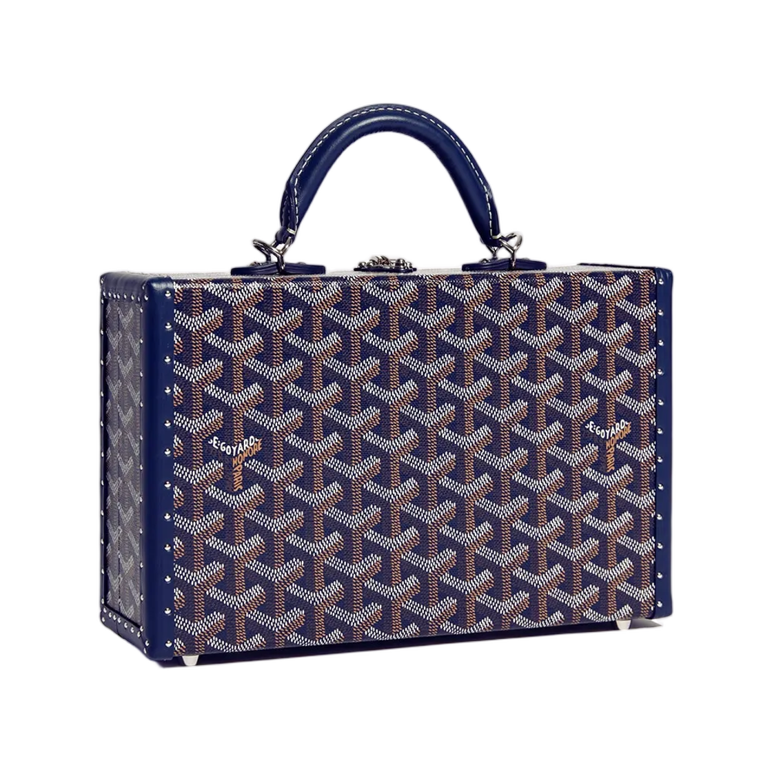 고야드 그랜드 호텔 트렁크 백 네이비 블루(Goyard Grand Hotel Trunk Bag Navy Blue) - 1