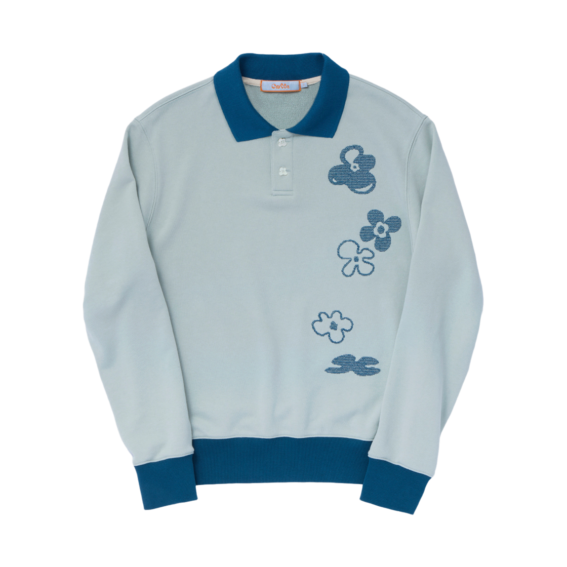 CT-JN02-PK01(JD) COTTE Falling Flower Polo Jade