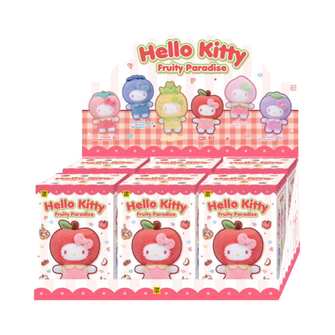 탑 토이 헬로 키티 프루티 패러다이스 시리즈 미개봉 랜덤박스 (6개입)(Top Toy Hello Kitty Fruity Paradise Series Sealed Case (6 Blind Boxex))