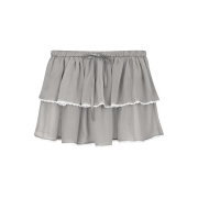 Margarin Fingers Lace Chiffon Cancan Skirt Grey