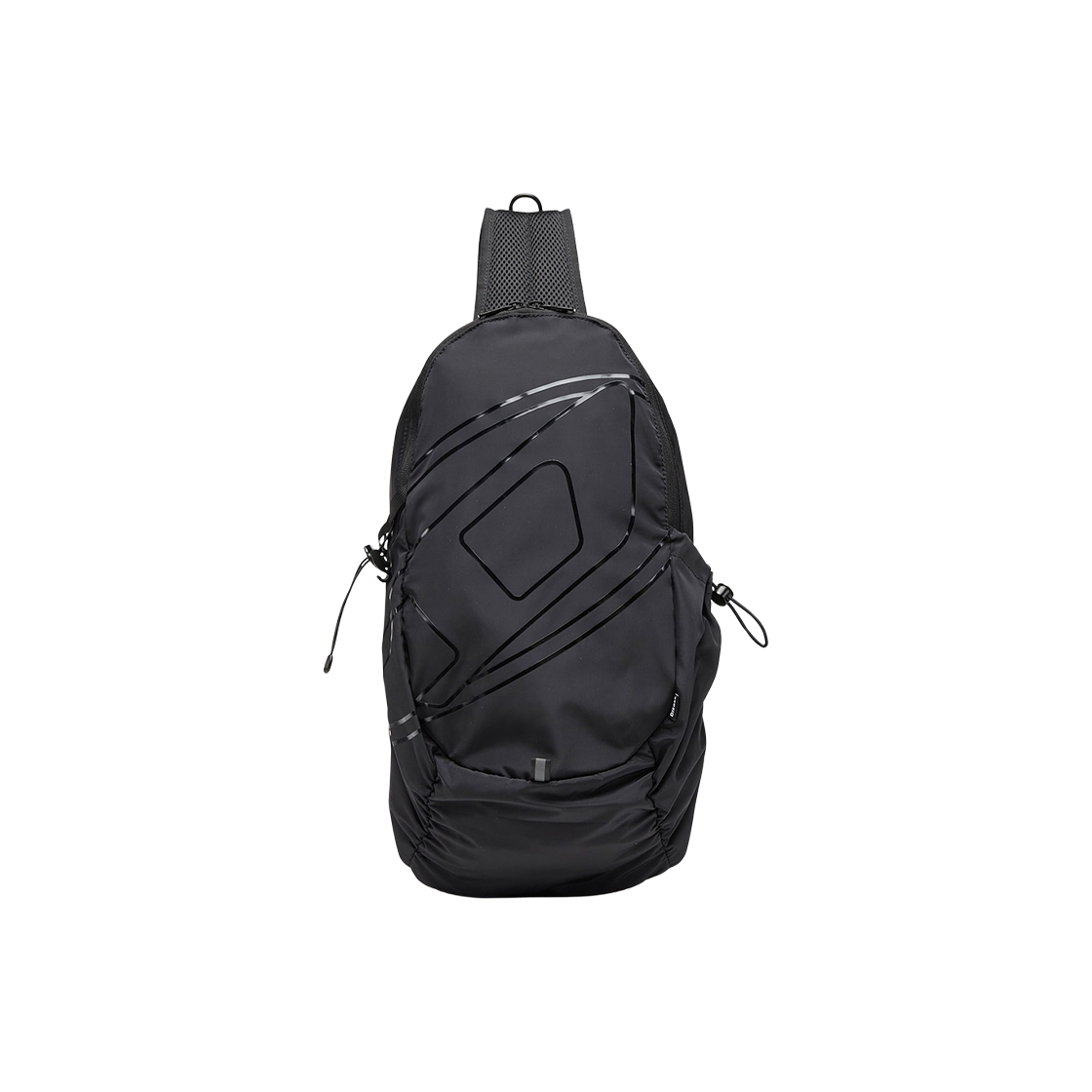X09839P3306-T8013 Diesel Drape Sling Bag Black