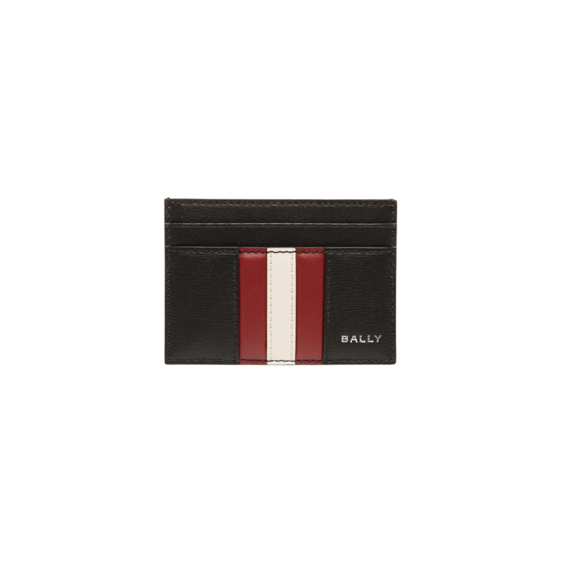 6308565 Bally Mythos Recycled Leather Card Holder Black