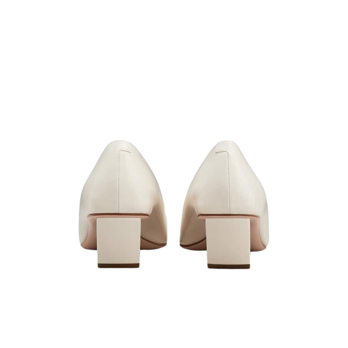 (W) 로저 비비에 벨 비비에 레더 펌프스 오프 화이트((W) Roger Vivier Belle Vivier Pumps in Leather Off White) - 2