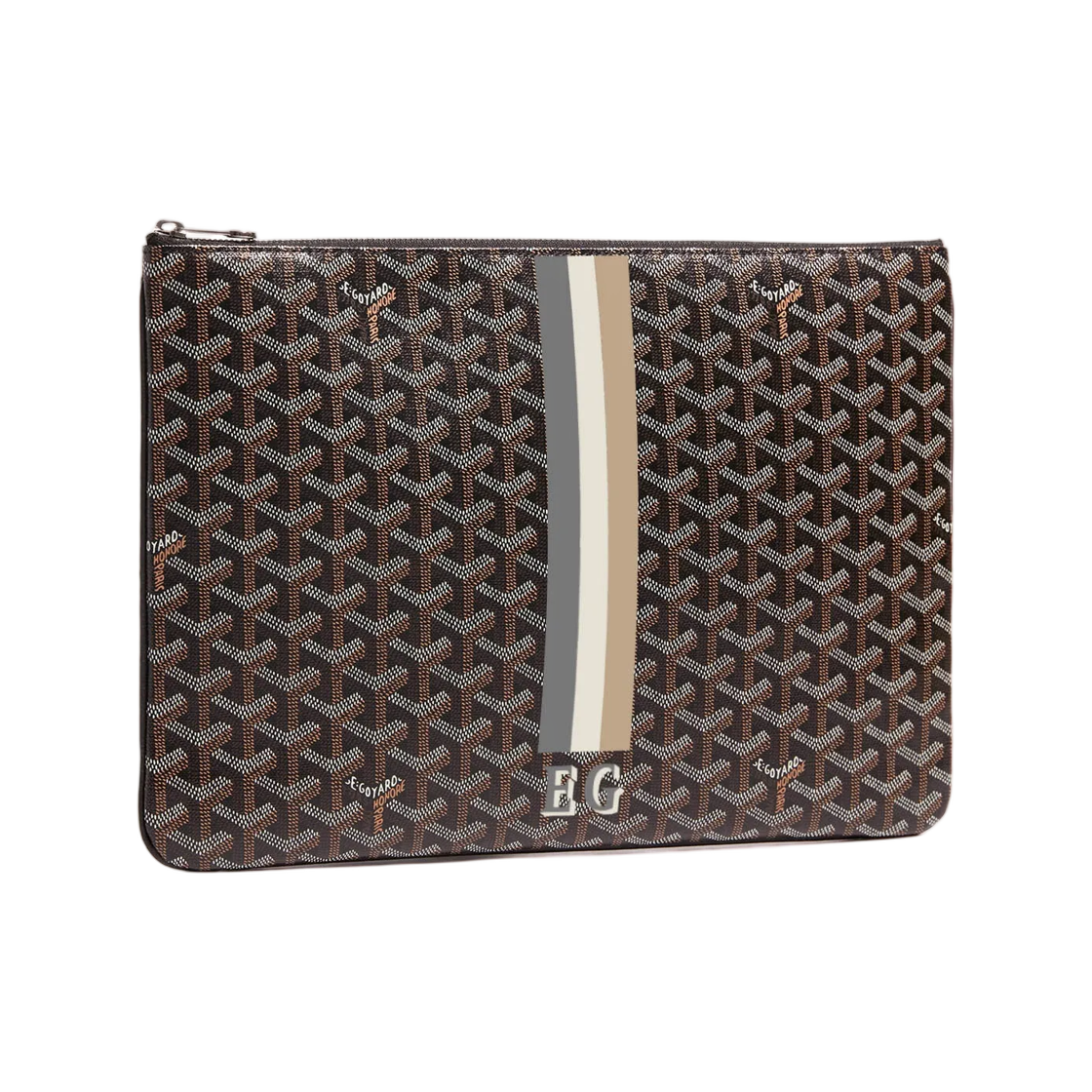 고야드 세나 MGM 파우치 스트라이프 앤 이니셜 블랙(Goyard Senat MGM Pouch Stripes And Initials Black) - 1