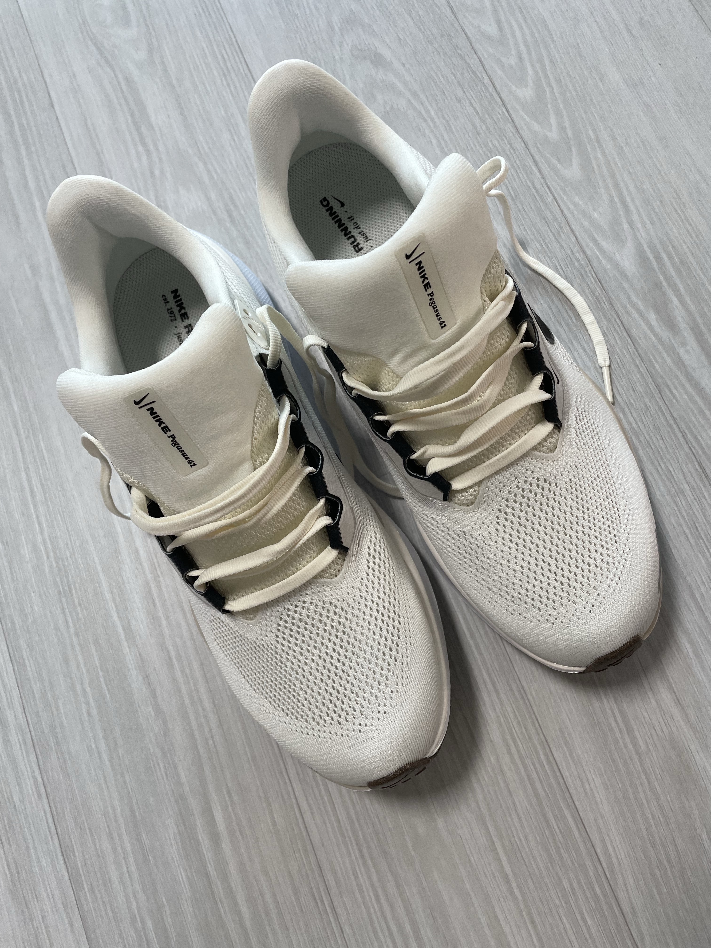 Nike Pegasus 41 Sail Phantom 착용 스타일 - 2