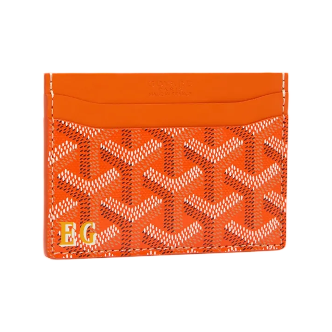 고야드 생쉴피스 카드 월렛 이니셜 오렌지(Goyard Saint Sulpice Card Wallet Initials Orange) - 1