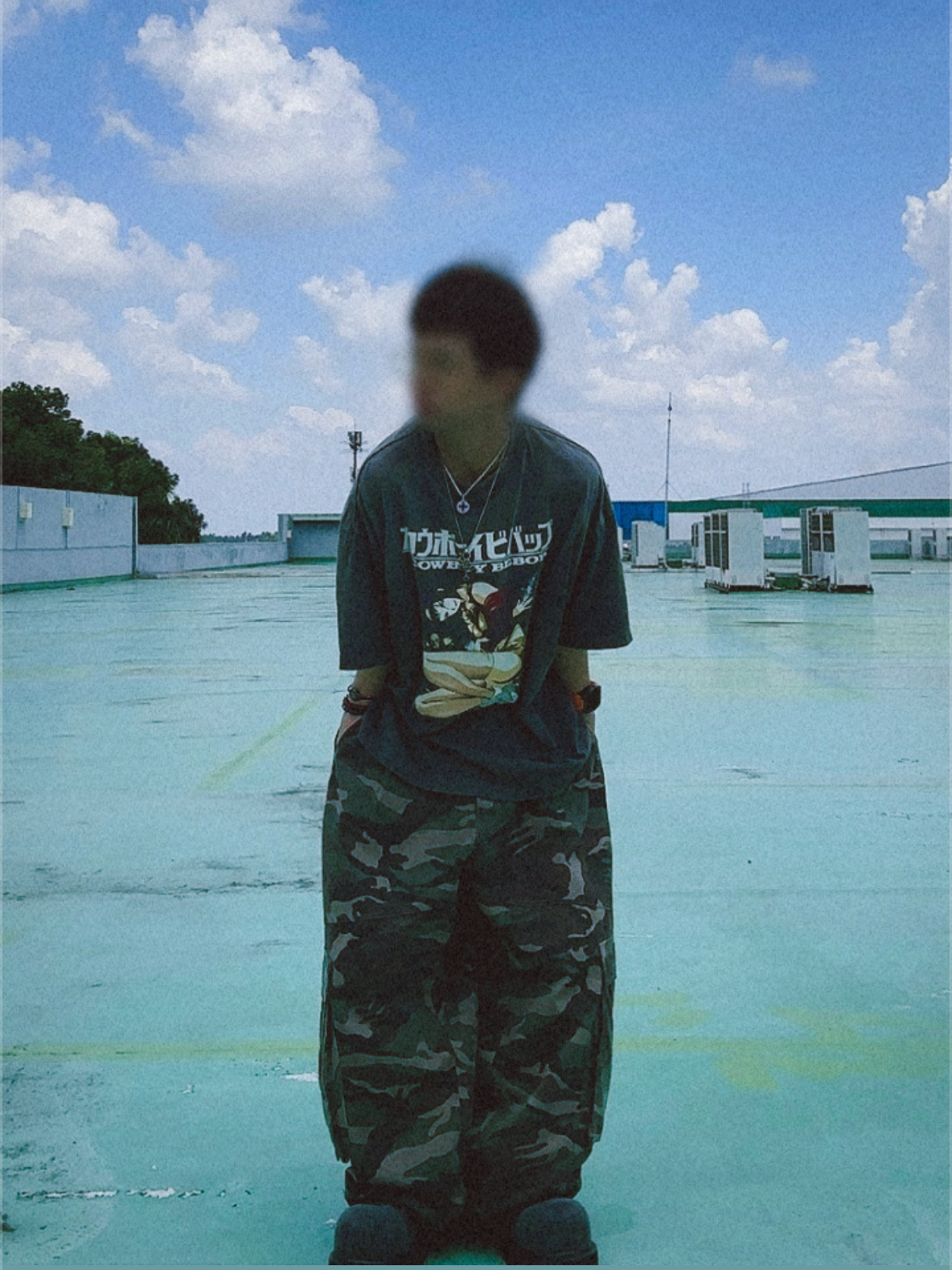 Saint Mxxxxxx x Cowboy Bebop S/S T-Shirt Black - 25SS, Undermycar Mu.51 Anti Fxxking Logo Play Big Cargo Camo Pants Camo Khaki 착용 스타일 - 1