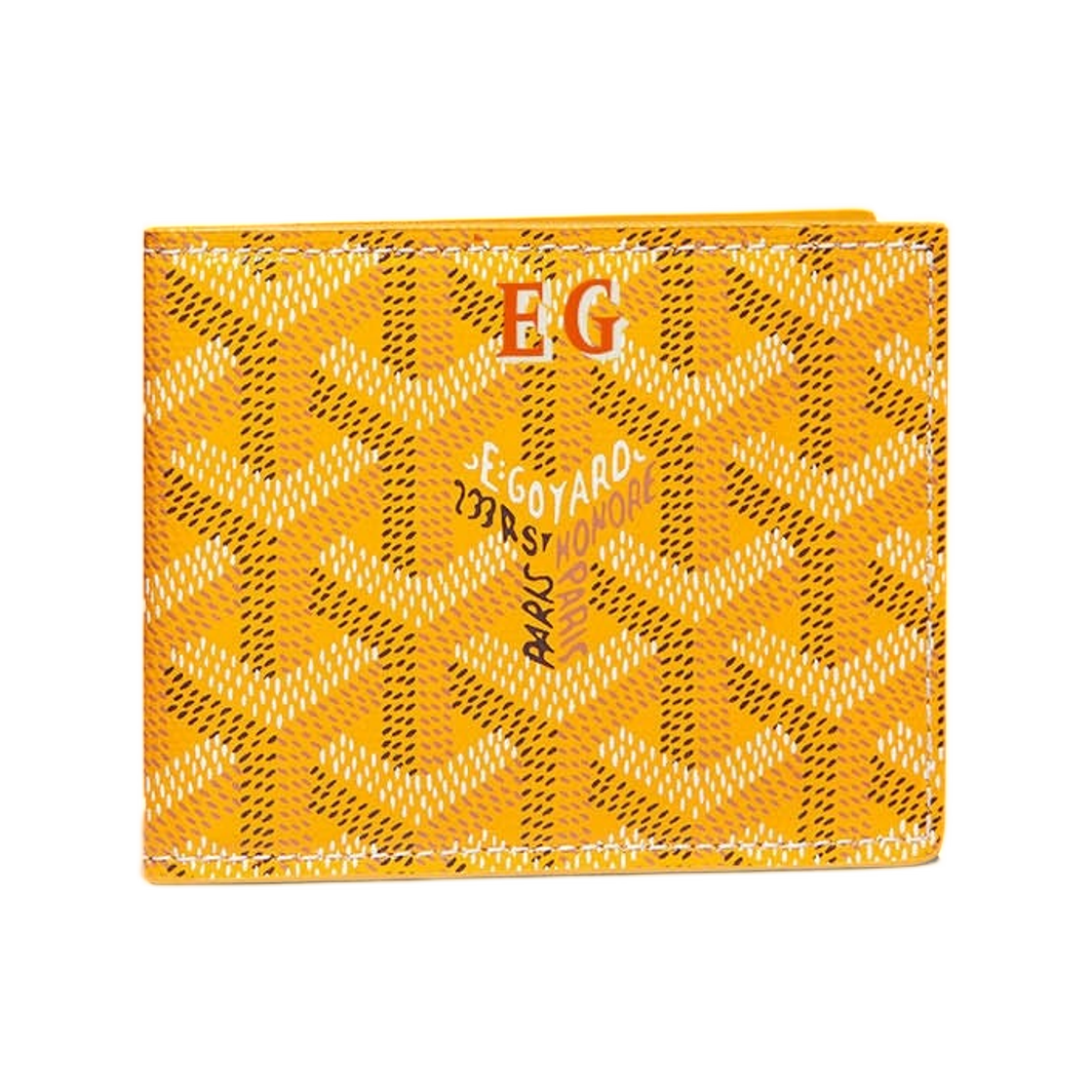 고야드 인서트 빅투아르 카드 월렛 이니셜 옐로우(Goyard Insert Victoire Card Wallet Initials Yellow) - 1