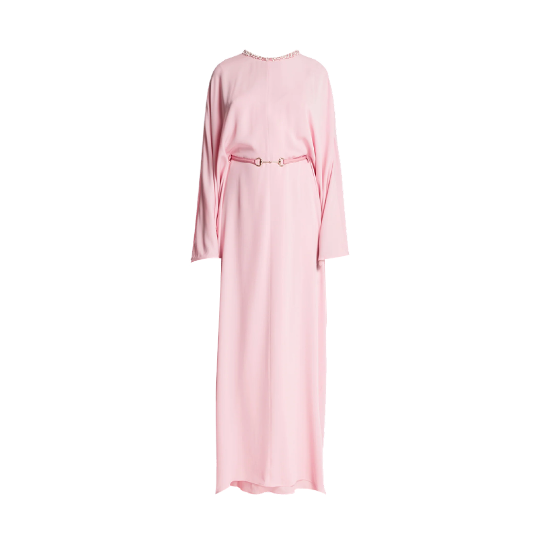 (W) 구찌 클래스프 롱 케이프 코트 핑크((W) Gucci Long Cape Coat with Clasp Pink) - 1