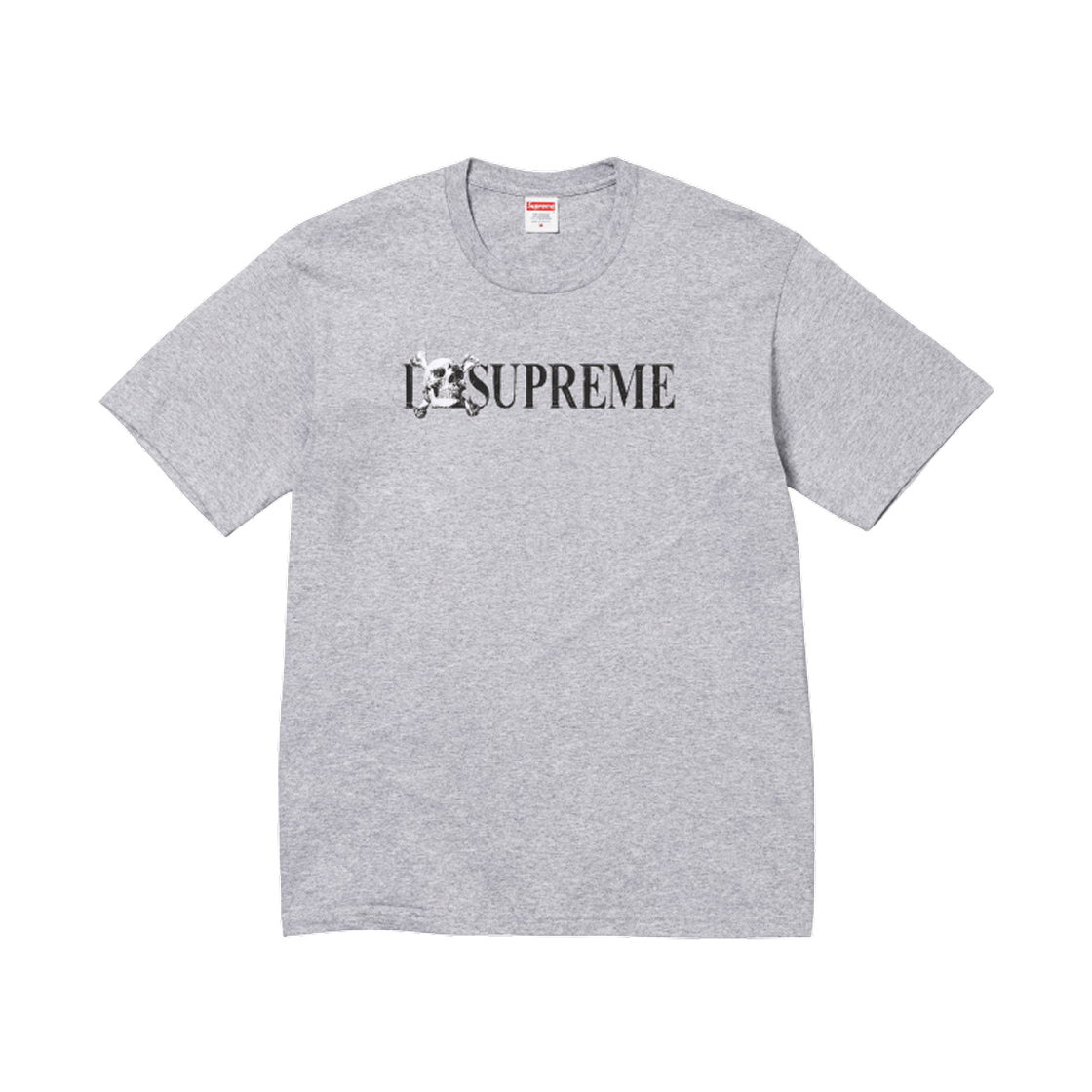 슈프림 스컬 티셔츠 헤더 그레이 - 25FW(Supreme Skull T-Shirt Heather Grey - 25FW)
