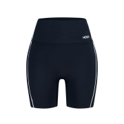 HDEX Womens Support Piping 3.5 Biker Shorts Navy