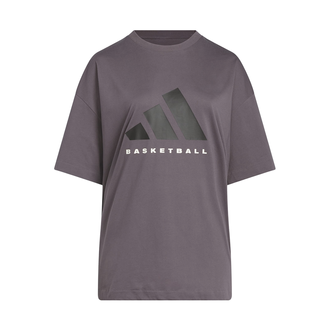 JC7834 Adidas Basketball T-Shirt Gender Neutral Purple - KR Sizing