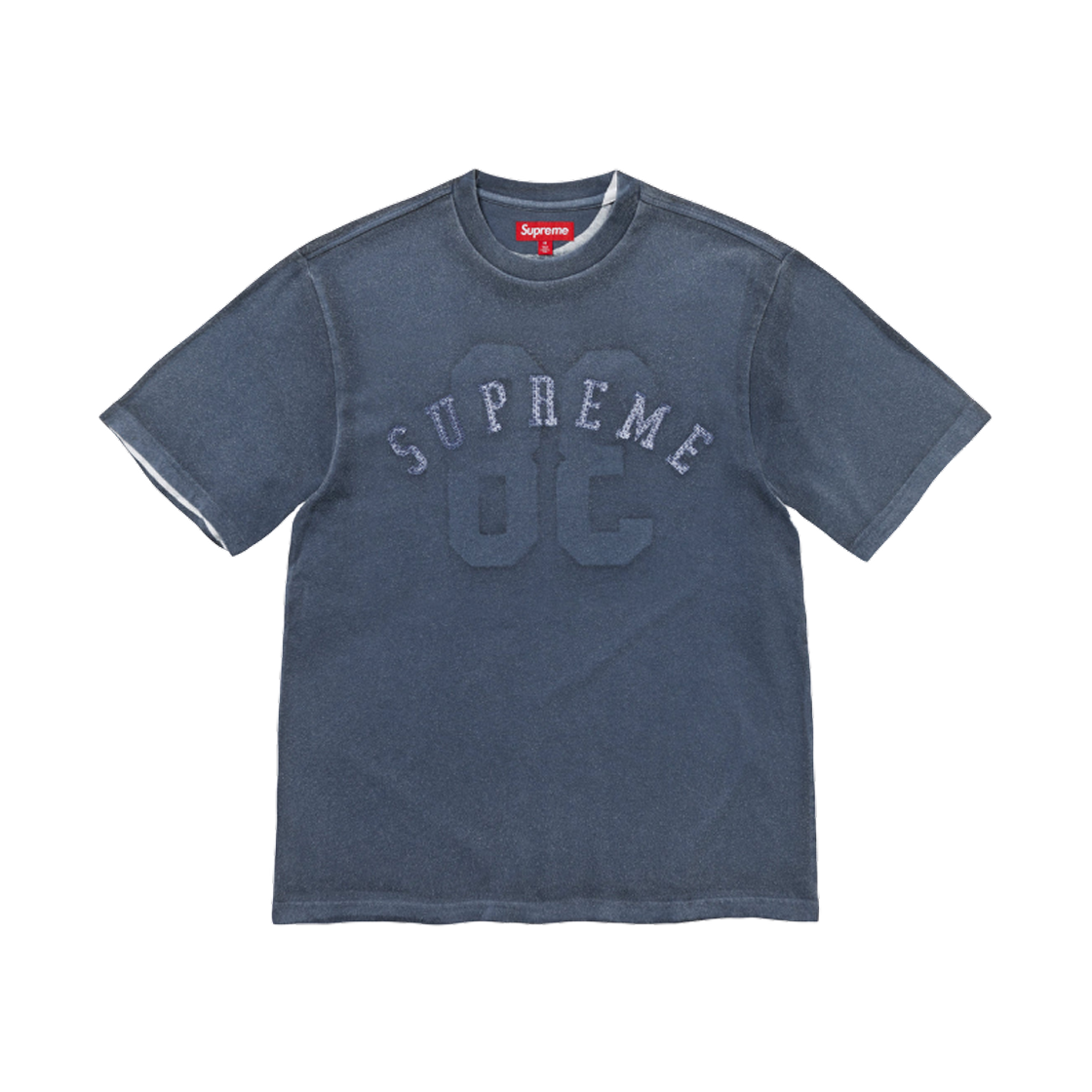 슈프림 오버프린트 숏슬리브 탑 네이비 - 25FW