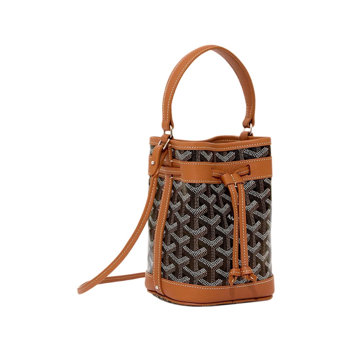 - Goyard Petit Flot Mini Bucket Bag Black Tan