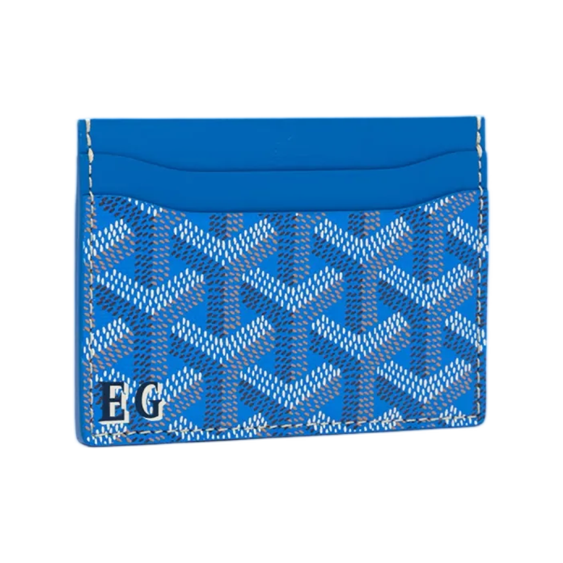 고야드 생쉴피스 카드 월렛 이니셜 스카이 블루(Goyard Saint Sulpice Card Wallet Initials Sky Blue) - 1