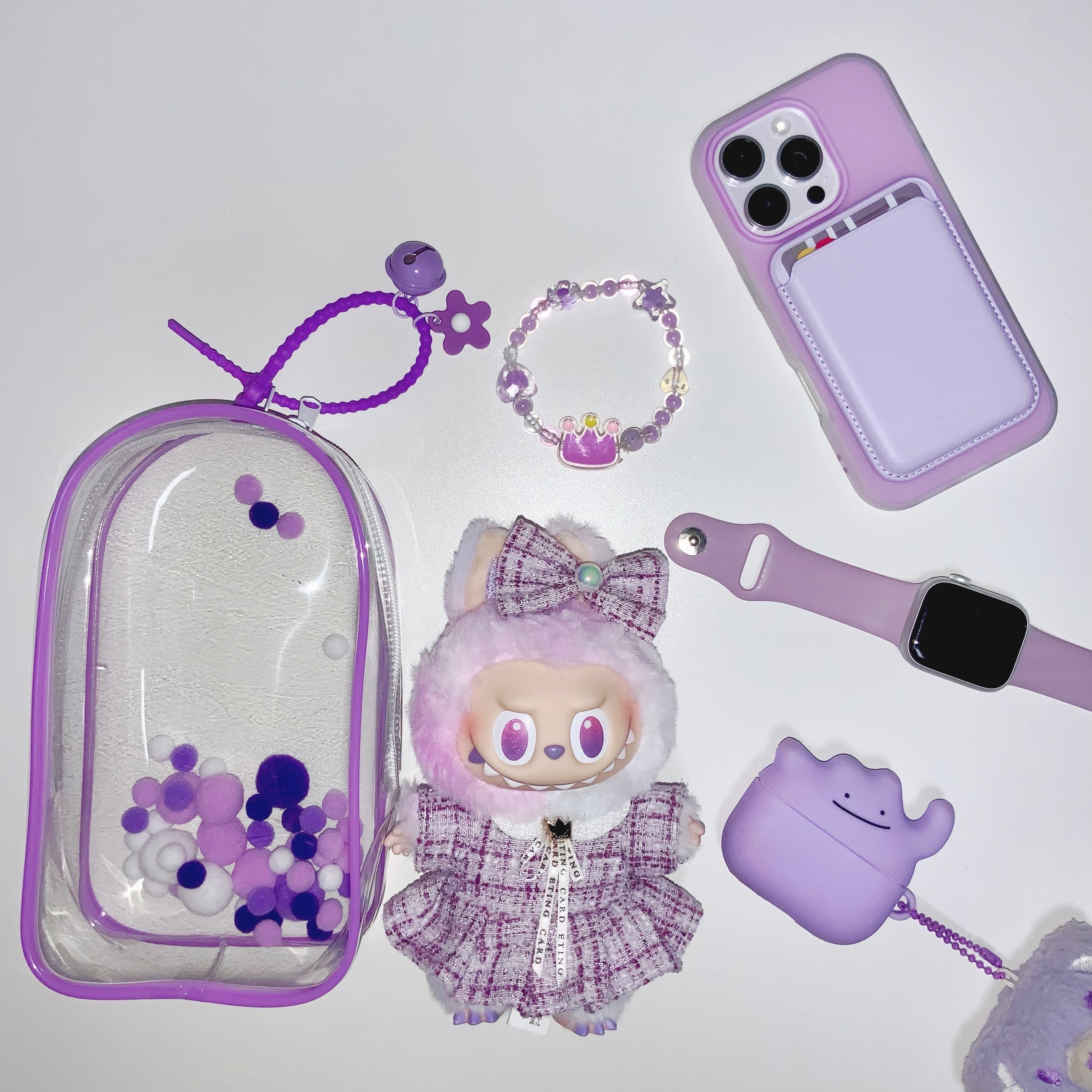 Pop Mart Labubu The Monsters Highlight Series Luck Keyring (Opened Case) 착용 스타일 - 1