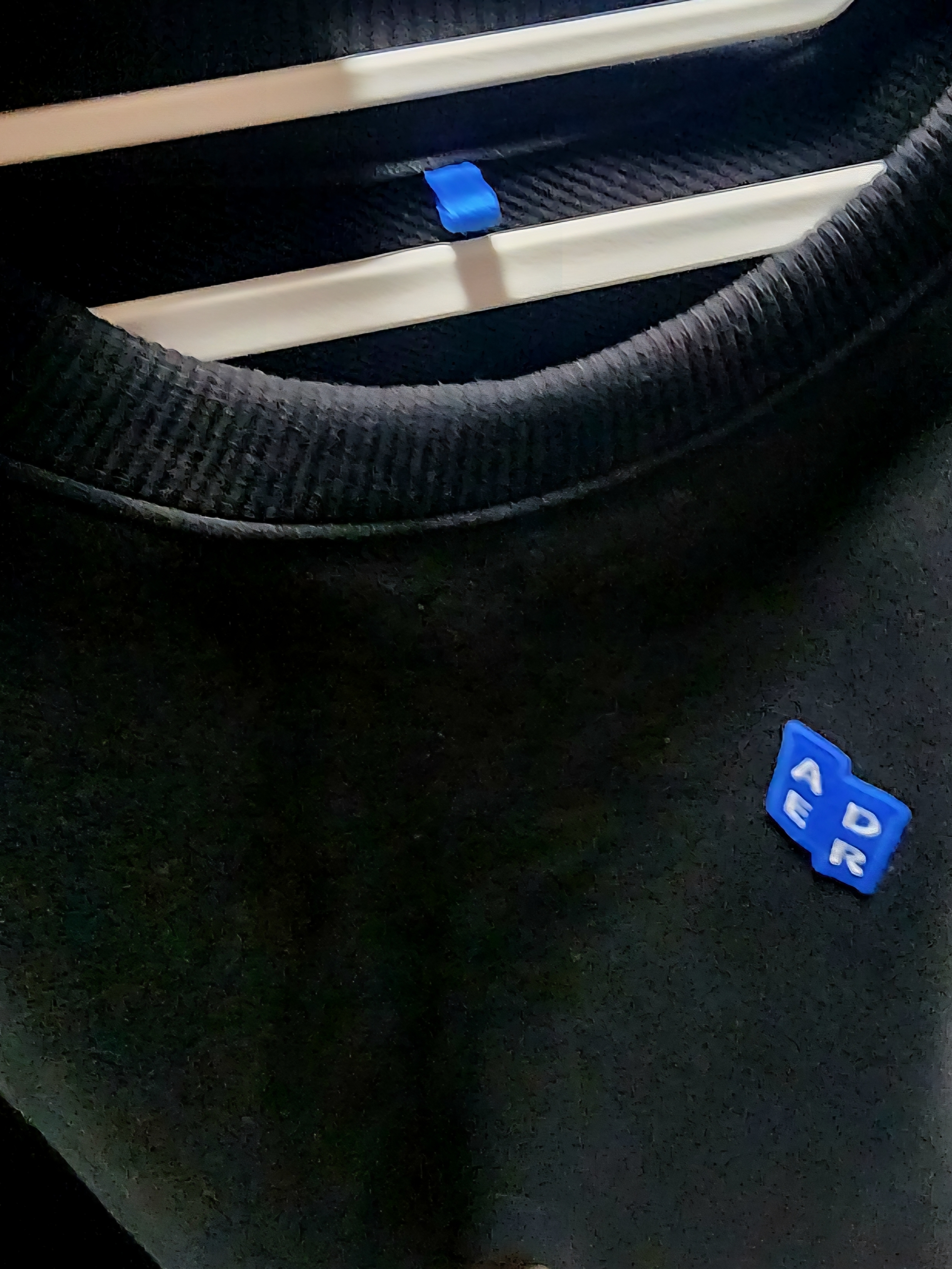 Ader Error Sig; TRS/BL Tag Sweatshirt 01 Black 착용 스타일