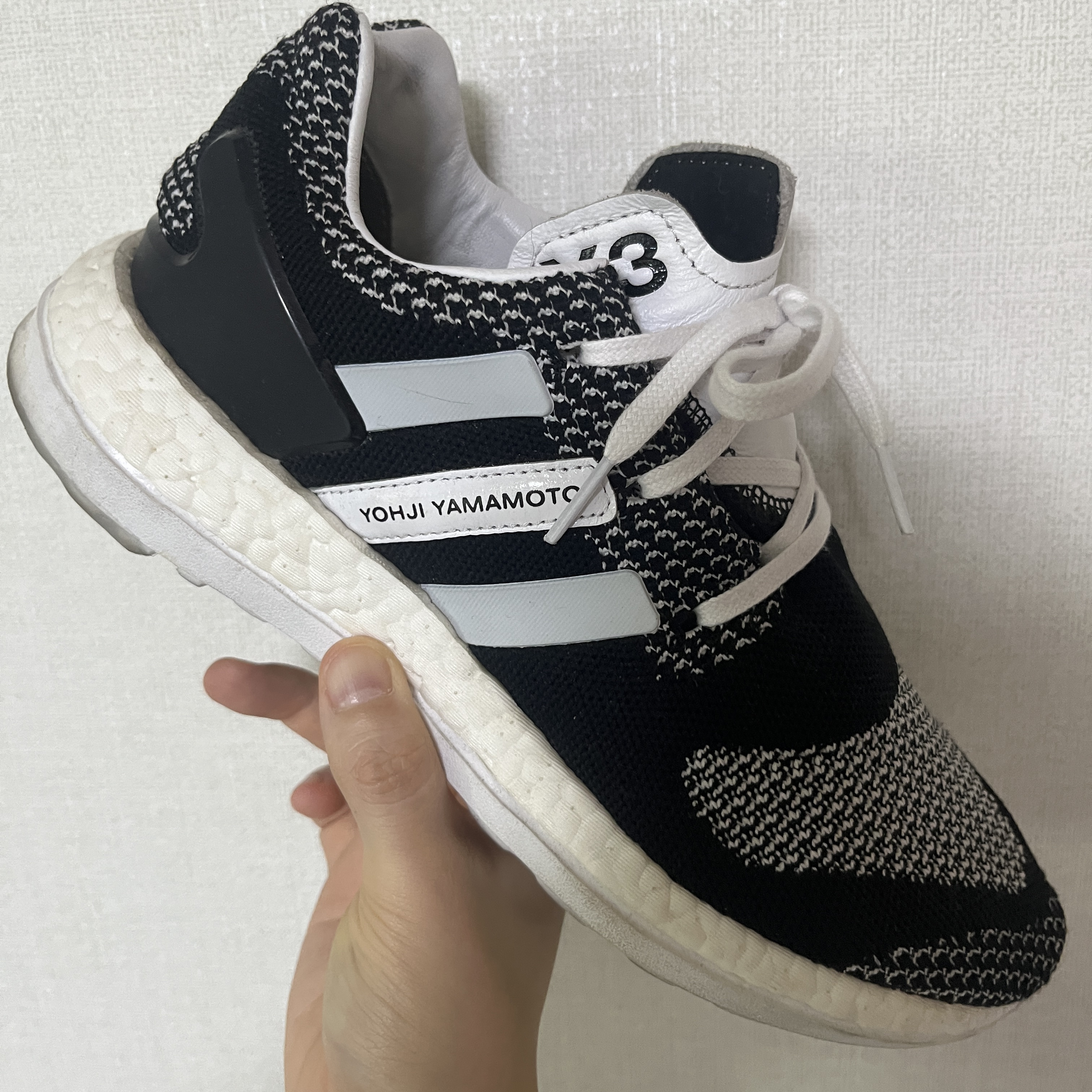 Y-3 Pureboost ZG Knit Core Black 착용 스타일 - 2