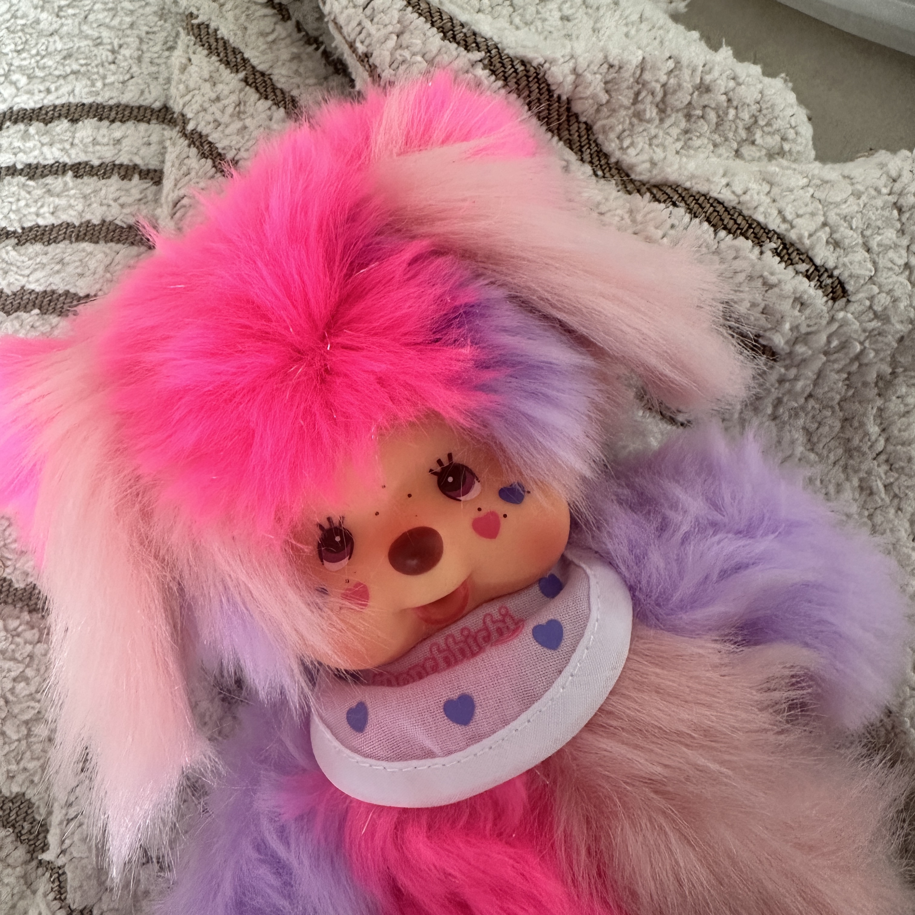 Monchhichi x Shinako S Doll Purple 착용 스타일