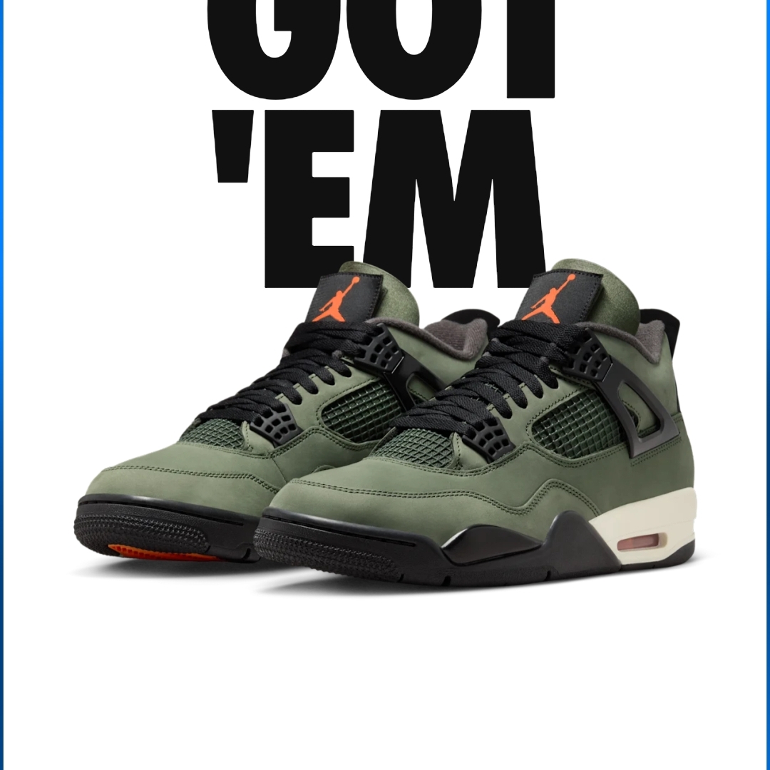 Jordan 4 x Undefeated Retro OG SP Deep Green and Clementine 착용 스타일 - 2