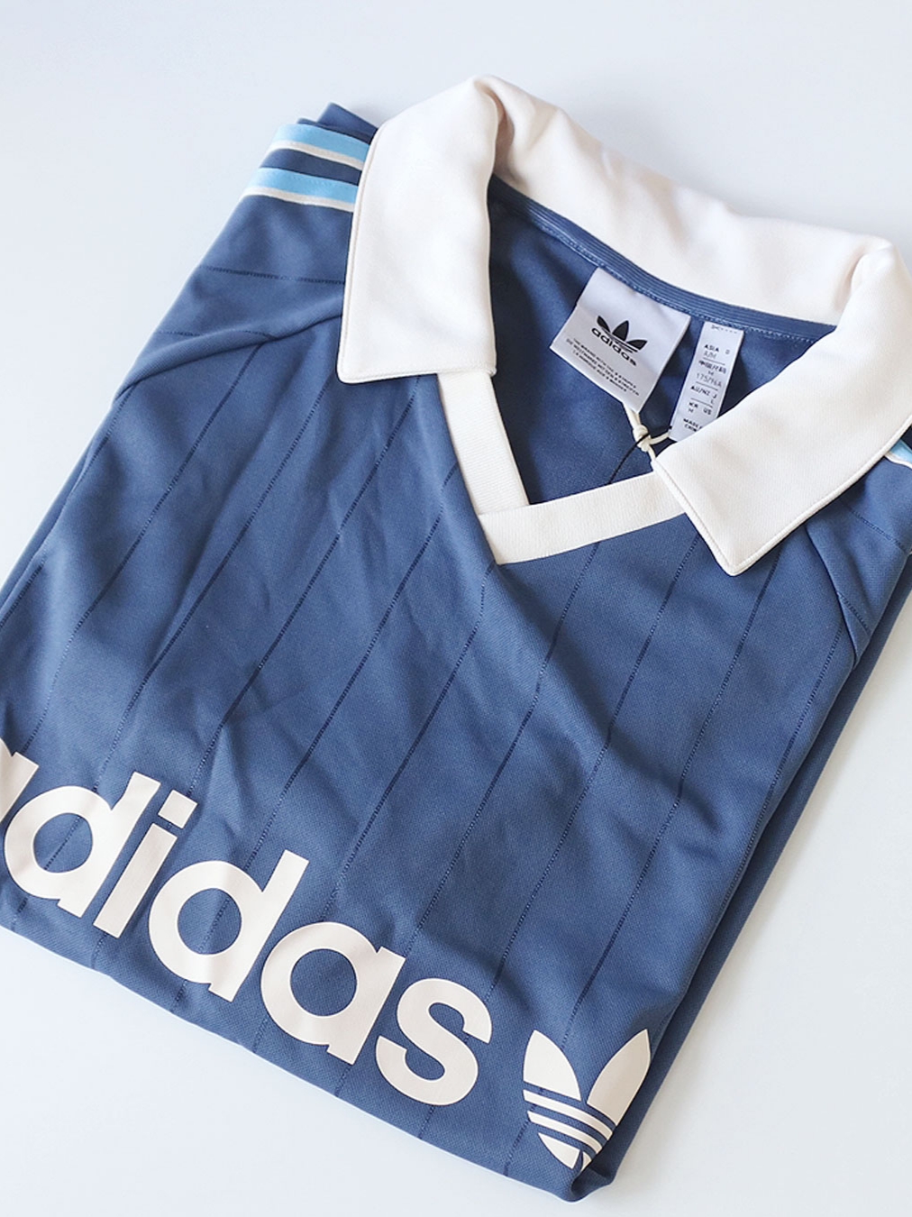 Adidas Pinstripe Jersey Preloved Ink - KR Sizing 착용 스타일