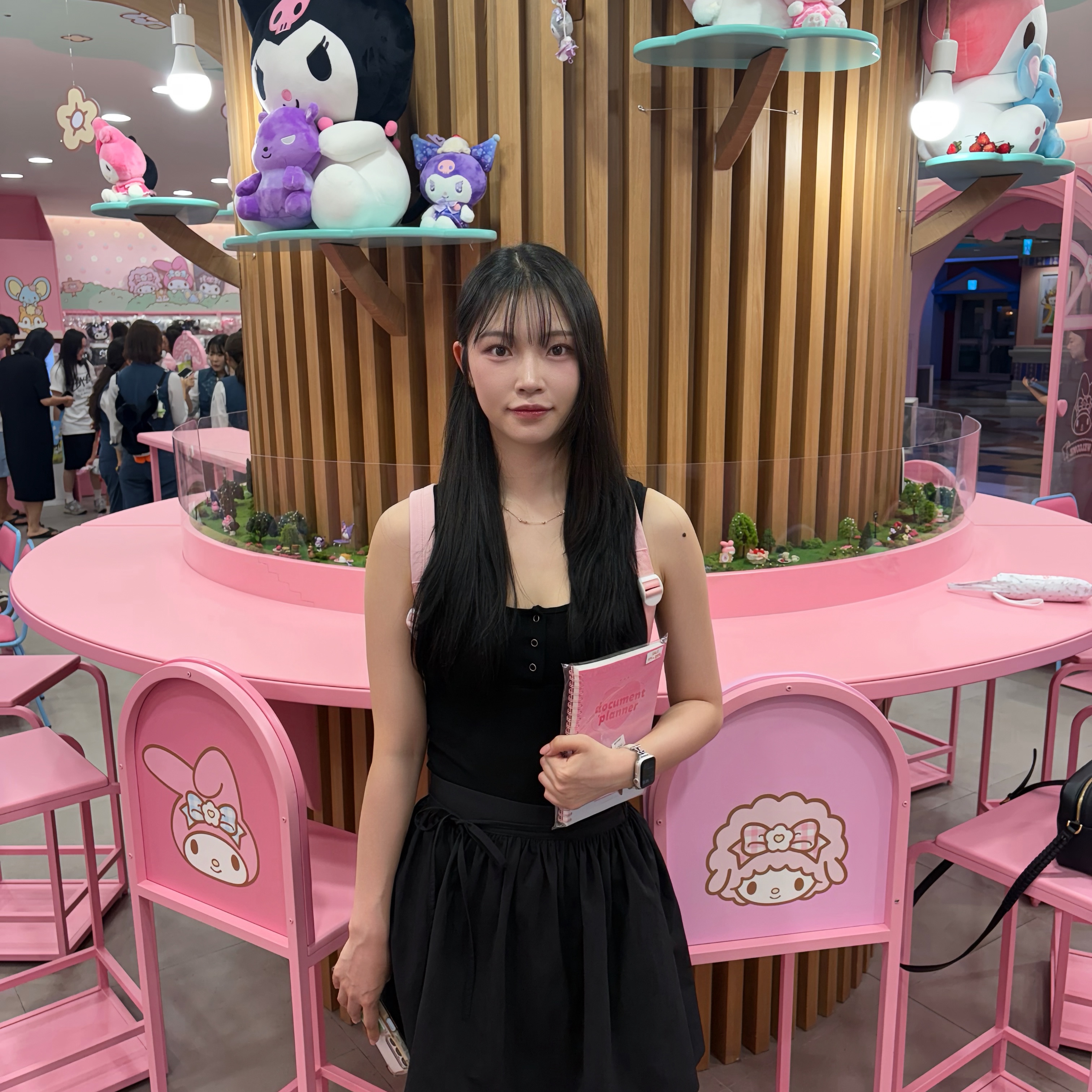 Wilson x Sanrio Characters My Melody Mini Backpack Pink, Sanrio My Melody Ukulele 4" Hawaii Series Plush 착용 스타일 - 2