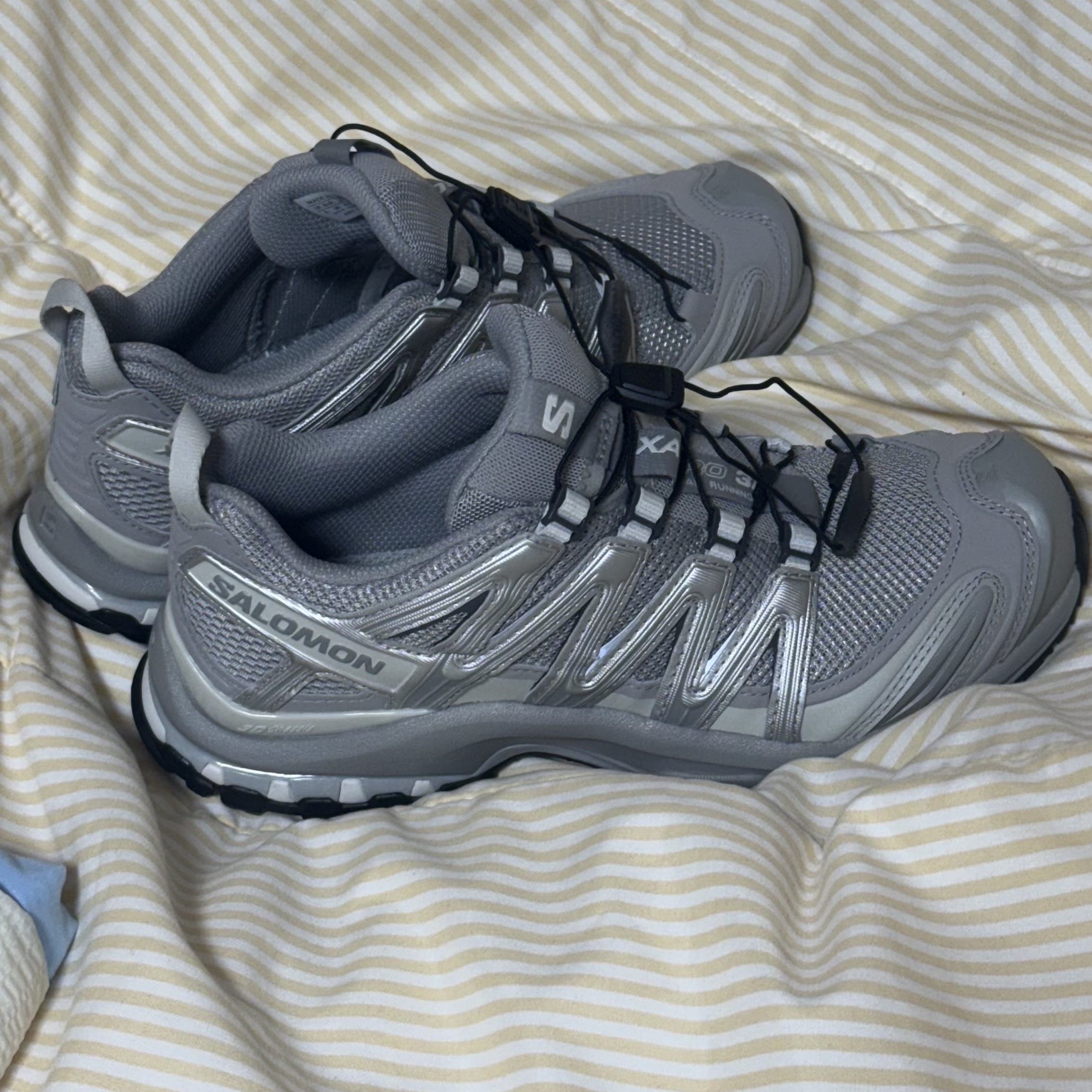 Salomon XA Pro 3D Alloy Silver 착용 스타일 - 2