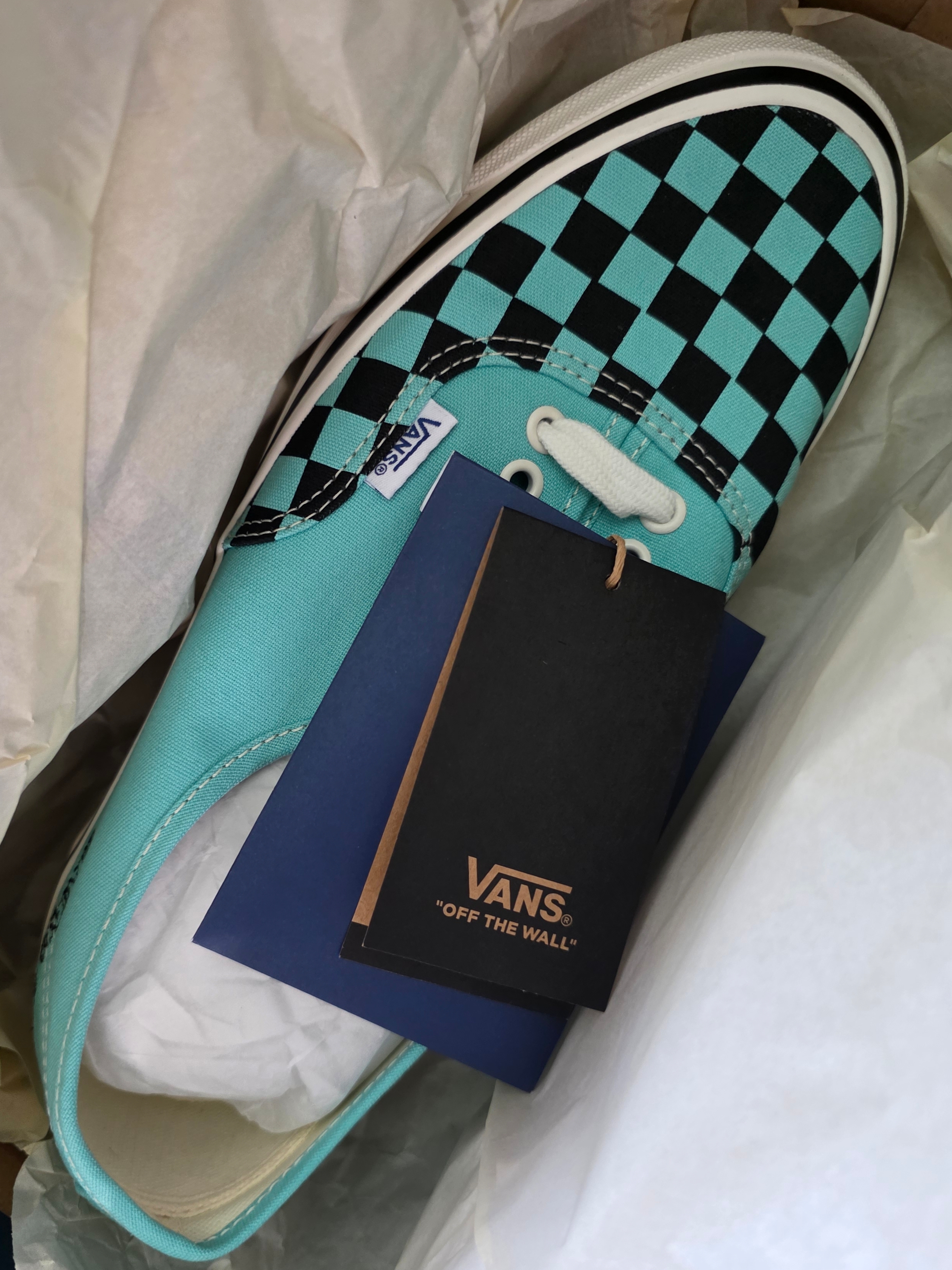 Vans X Wacko Maria Authentic Lx 44 Checkerboard Blue 착용 스타일 - 5