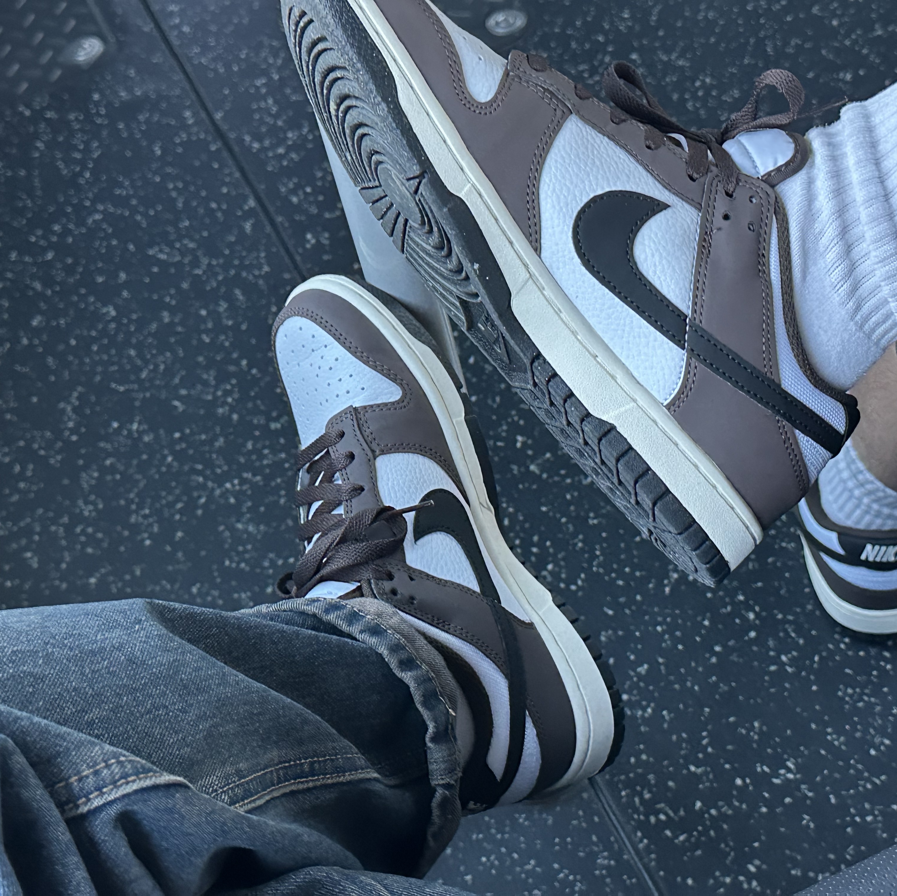 Nike Dunk Low Retro Next Nature Baroque Brown White 착용 스타일