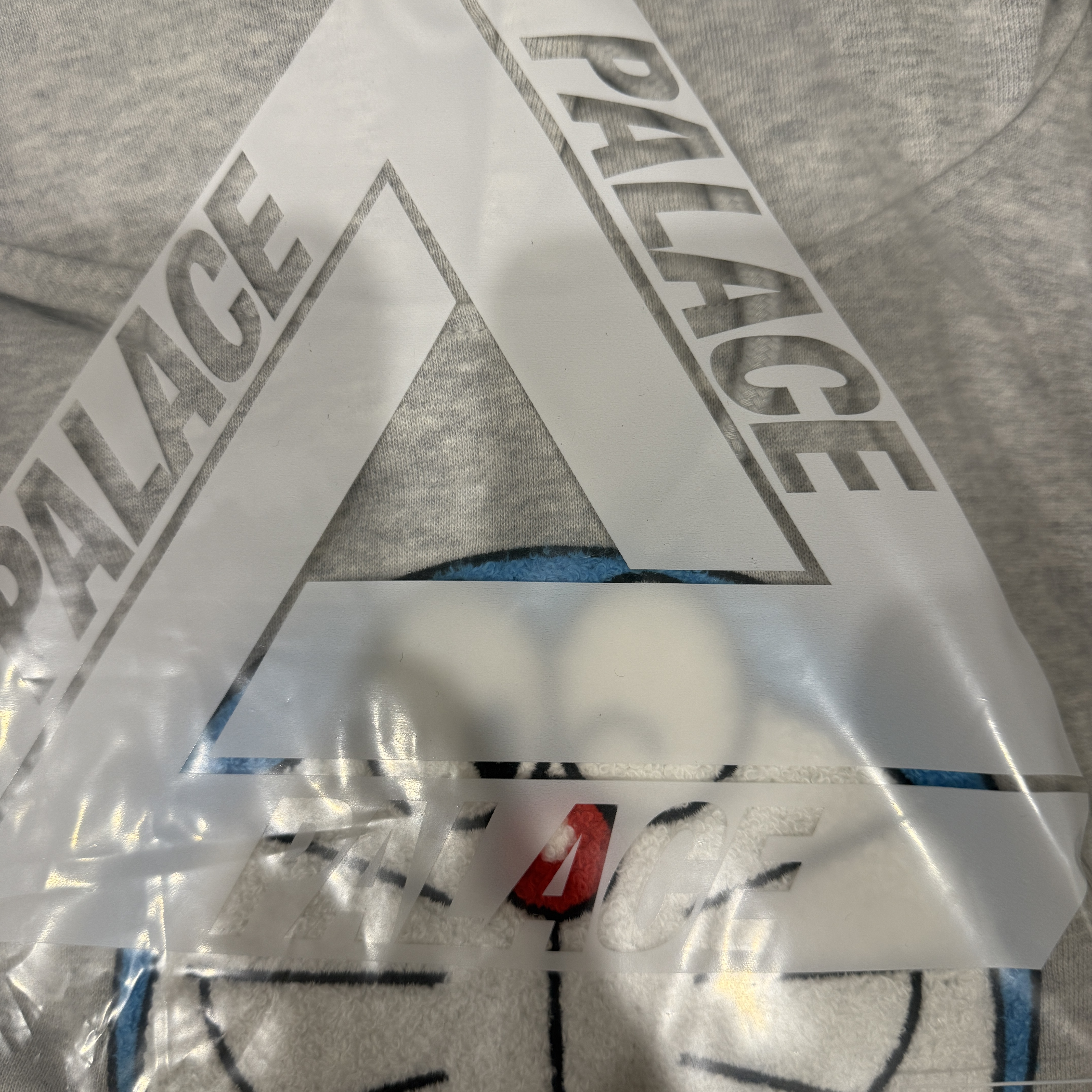 Palace x Doraemon Hood Grey Marl - 25FW 착용 스타일