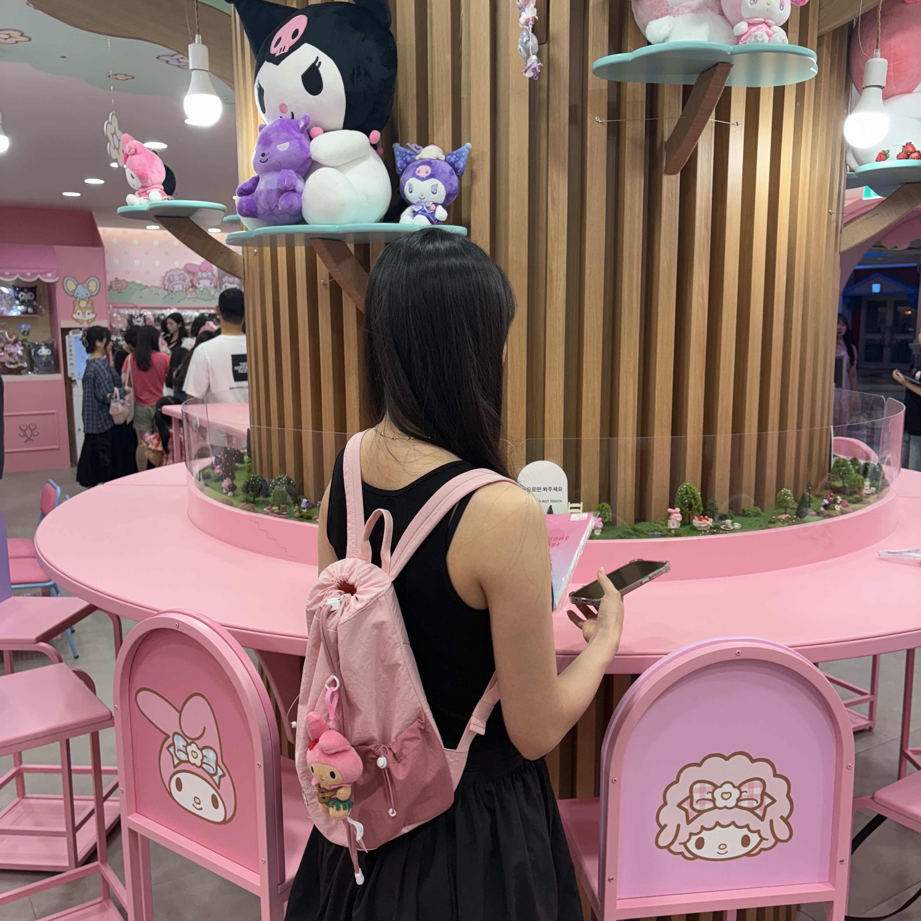 Wilson x Sanrio Characters My Melody Mini Backpack Pink, Sanrio My Melody Ukulele 4" Hawaii Series Plush 착용 스타일 - 1