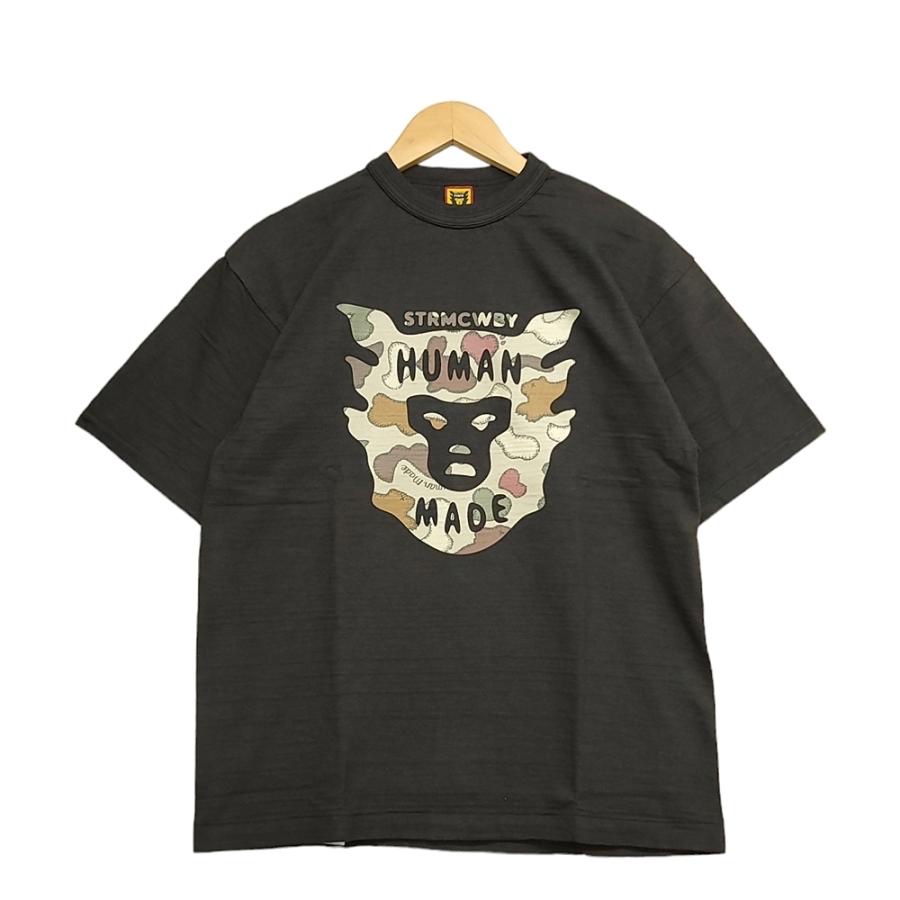 Human Made x Kaws Graphic T-Shirt #2 Black 착용 스타일 - 3