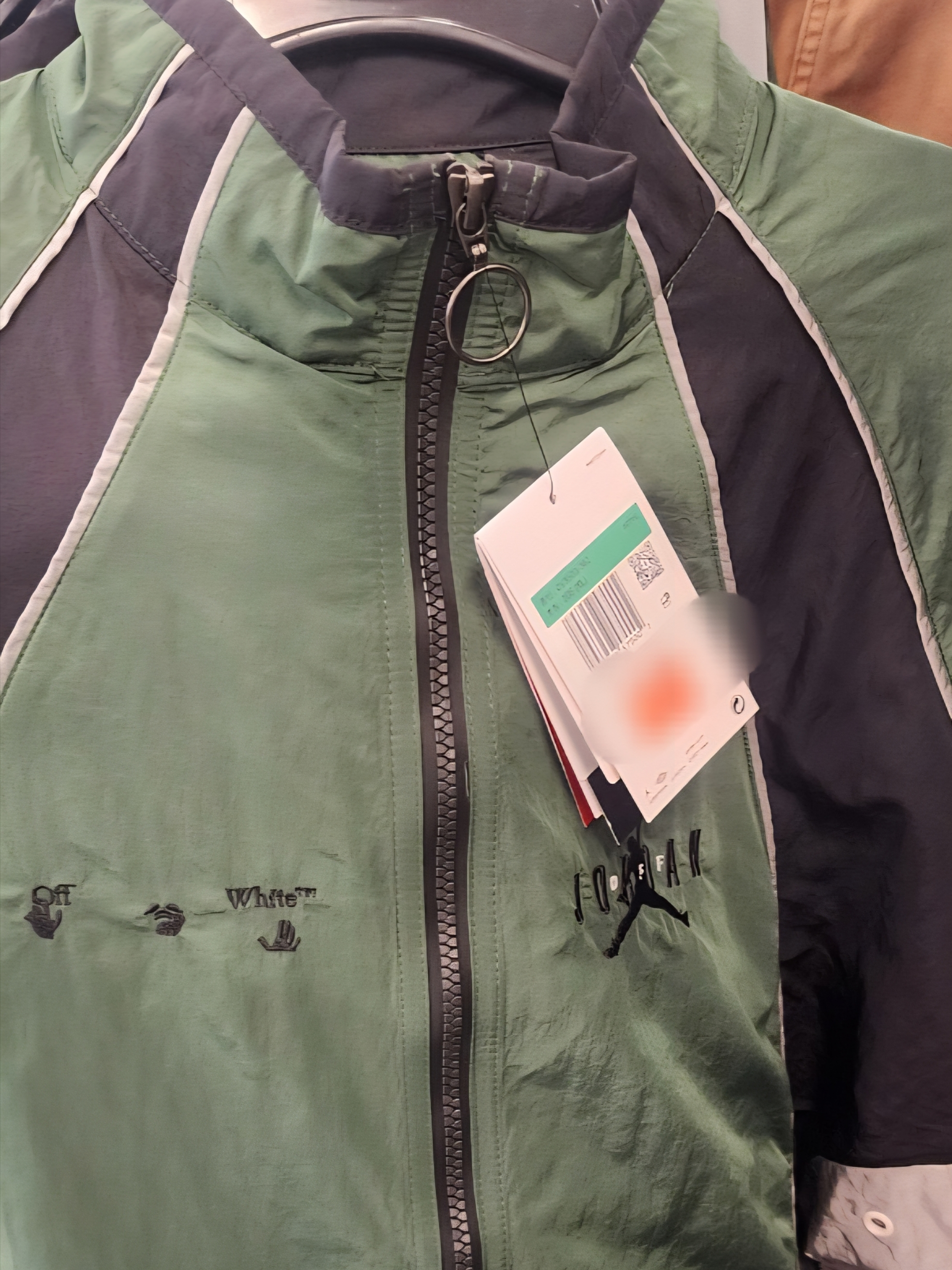 Jordan x Off-White Track Top Forest Green - Asia 착용 스타일