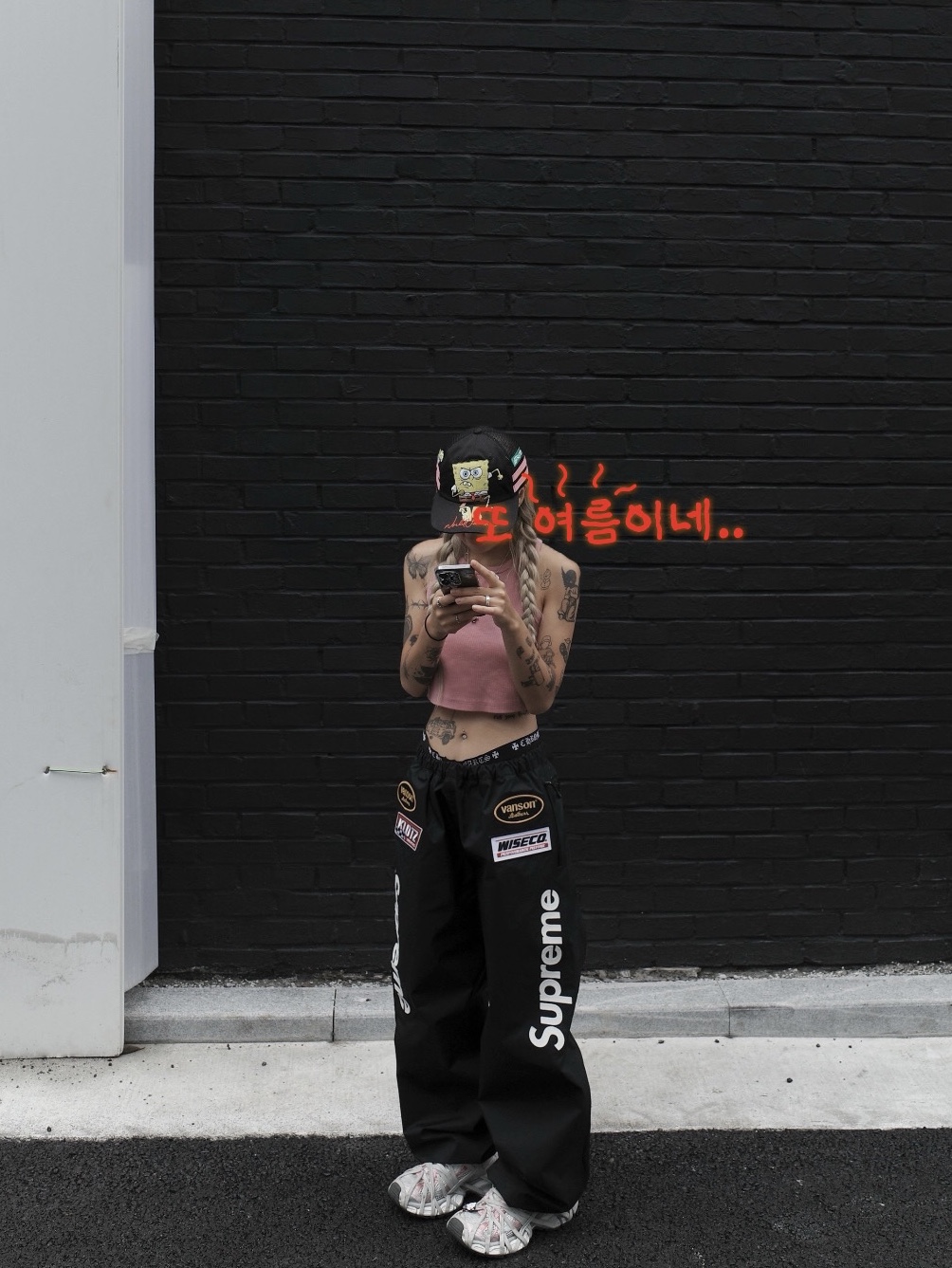 Supreme x Vanson Leathers Gore-Tex Pants Black - 25FW, Chrome Hearts Boxer Brief Camo 착용 스타일