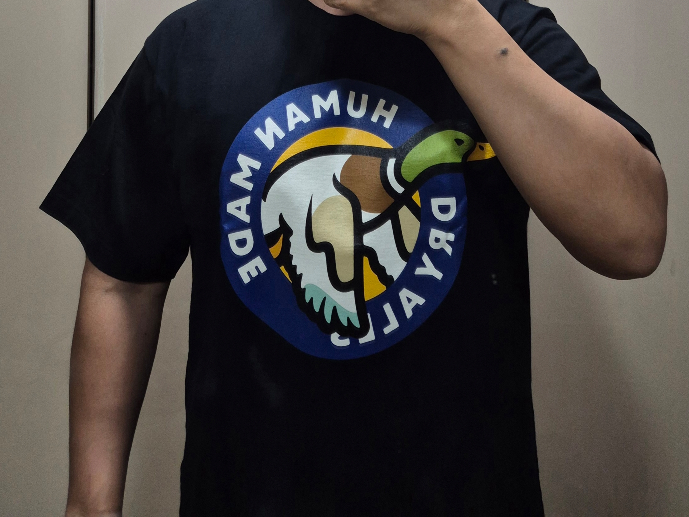 Human Made Graphic T-Shirt Black 착용 스타일