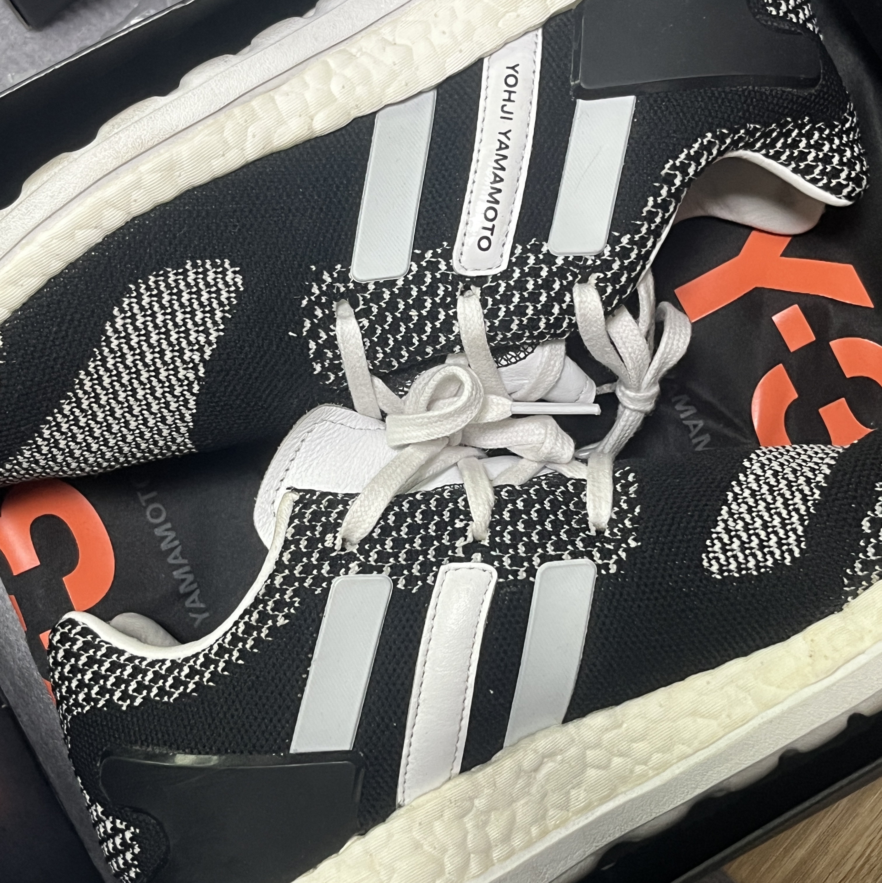 Y-3 Pureboost ZG Knit Core Black 착용 스타일 - 1