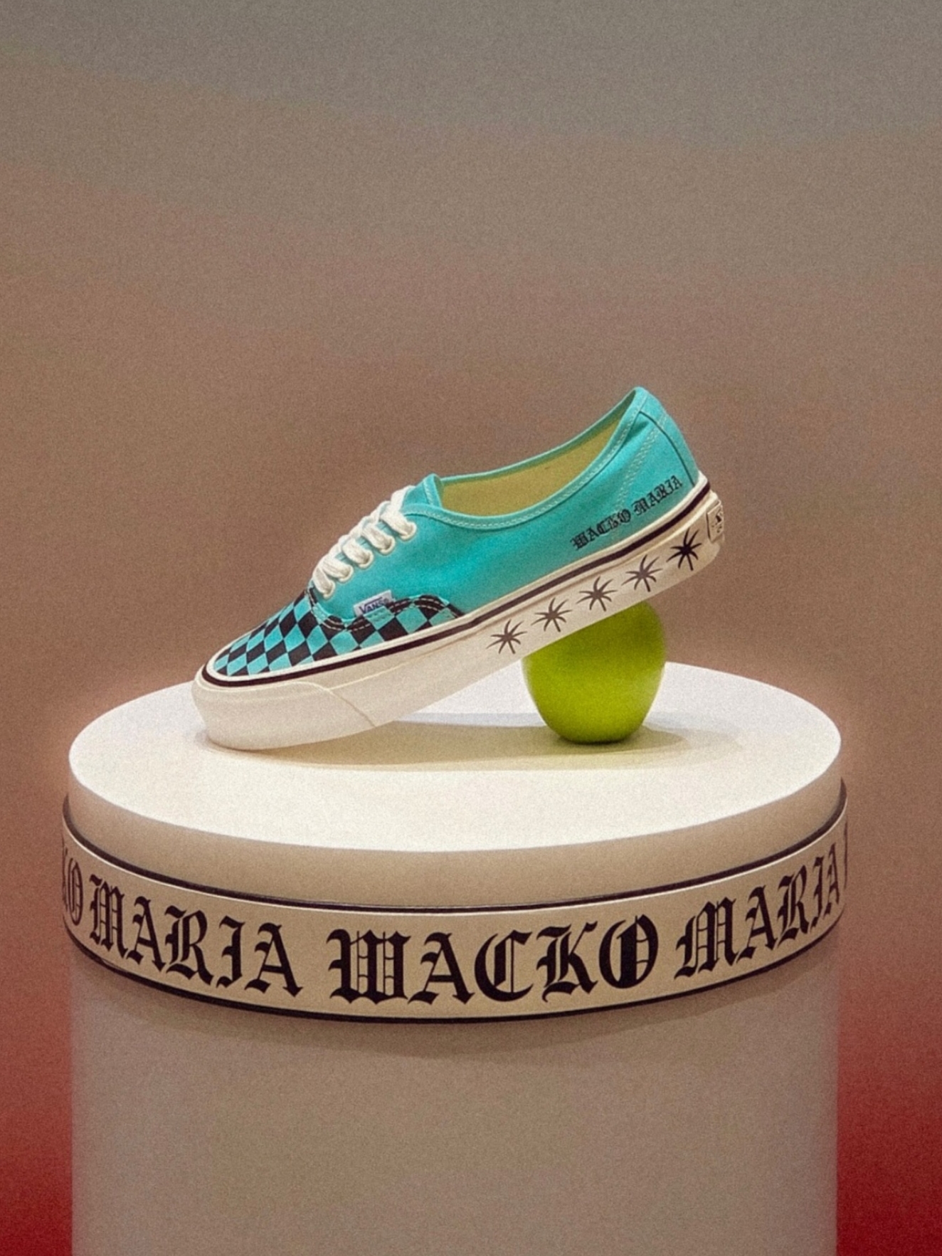 Vans X Wacko Maria Authentic Lx 44 Checkerboard Blue 착용 스타일 - 9